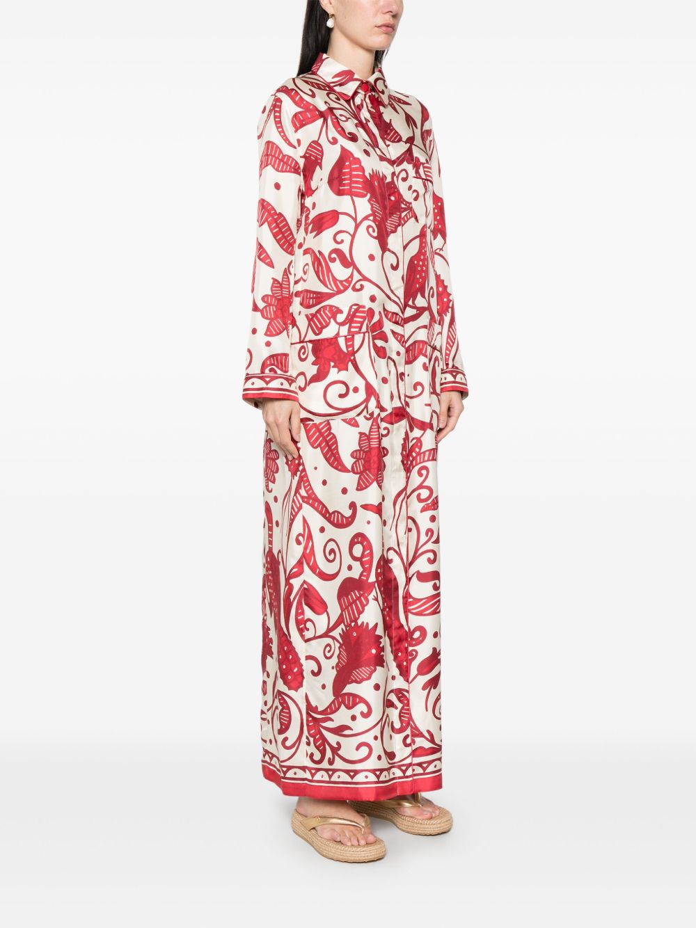 F.R.S . F.R.S. Silk crepe long kaftan dress – SILK 100% - view 2
