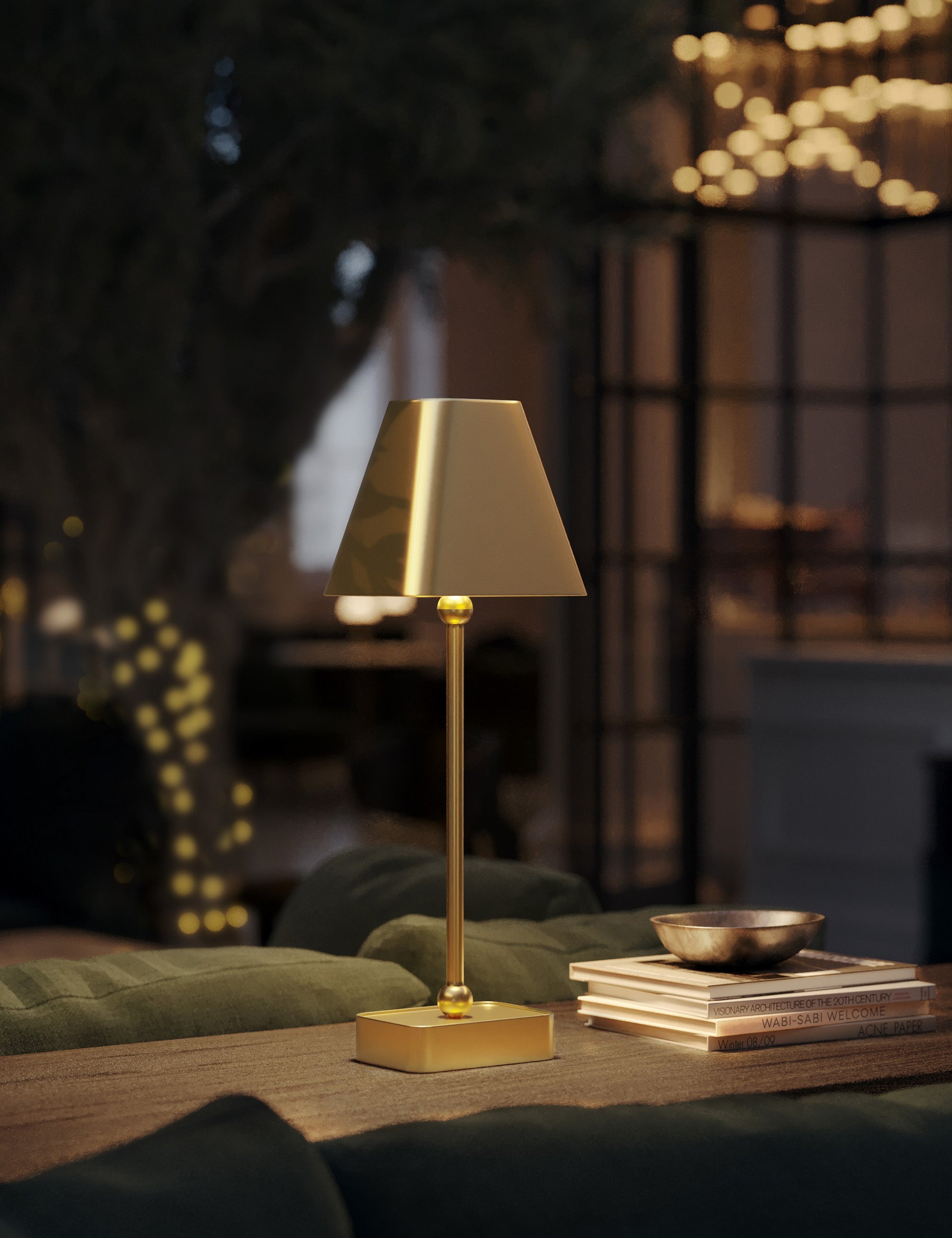 Lulu and Georgia Hedley Cordless Table Lamp – Brass - view 2
