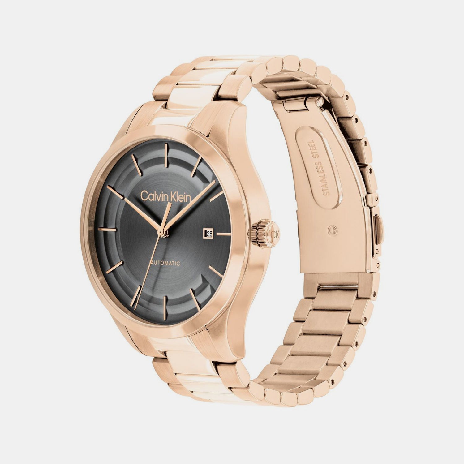 Calvin Klein Ck Iconic Unisex Automatic Grey Dial Analog Stainless Steel Watch 25300025 - view 2