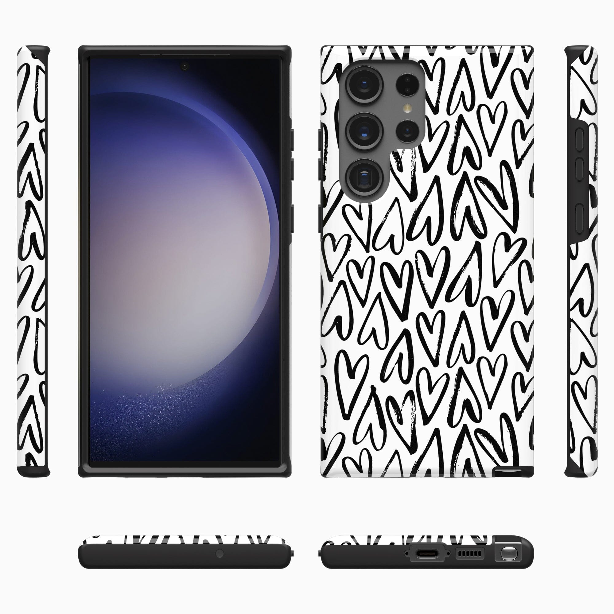 Casetry Heart Throb | Endless Hearts Samsung Case - view 3