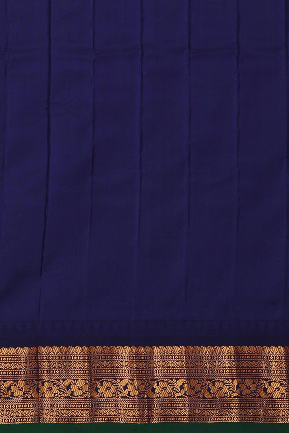 Kalanjali Gadwal Silk Rani Pink Saree – Women's - view 4