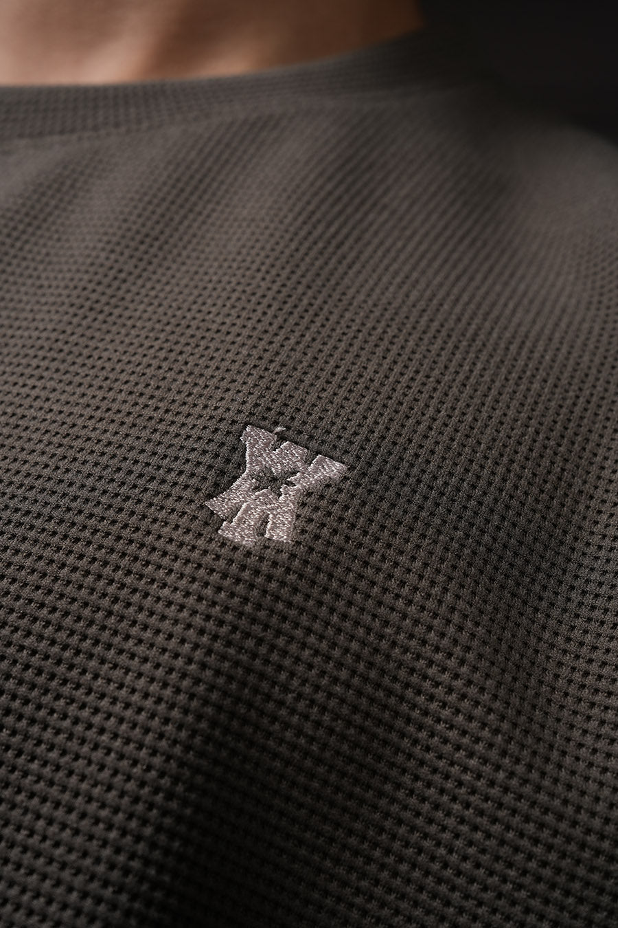 Y*all Waffle T Shirt - Tate Olive - view 4