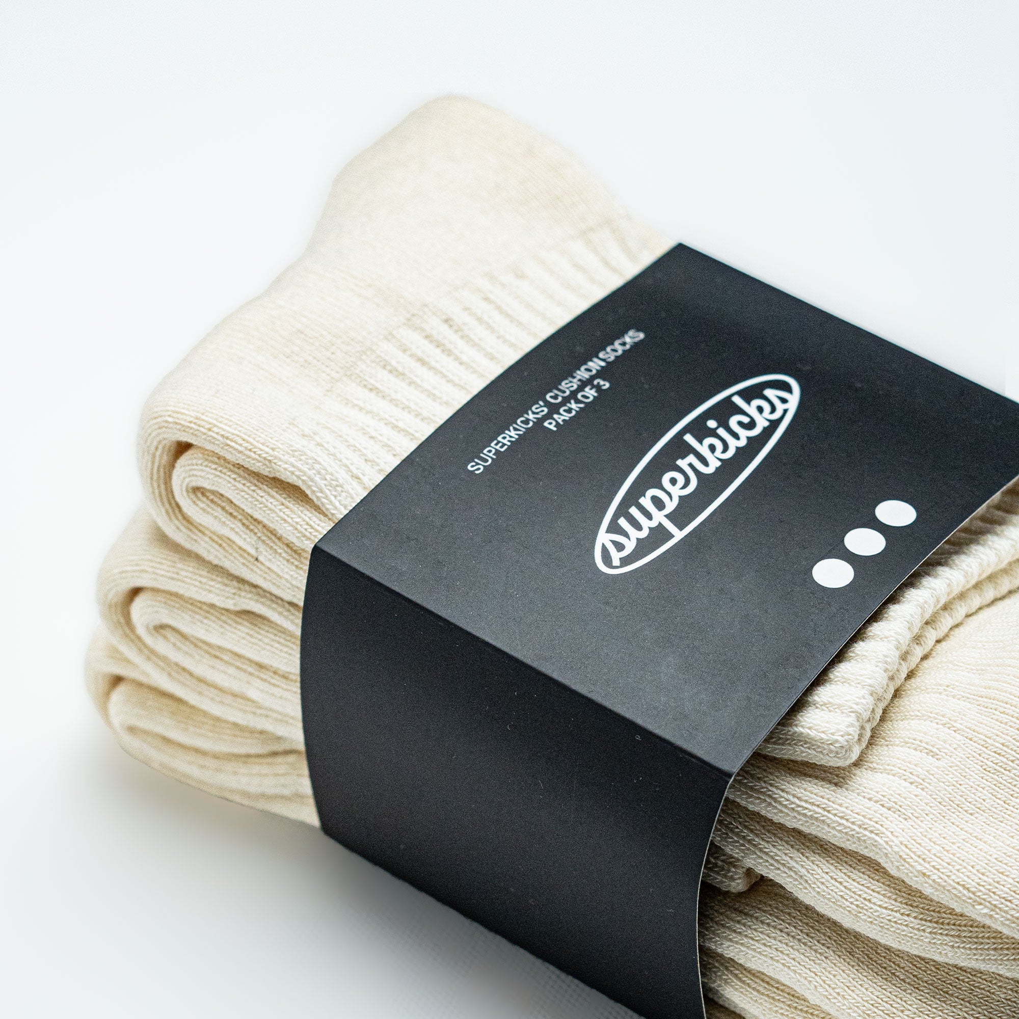 Superkicks | CREW SOCKS { WHITE/WHITE/WHITE - view 5