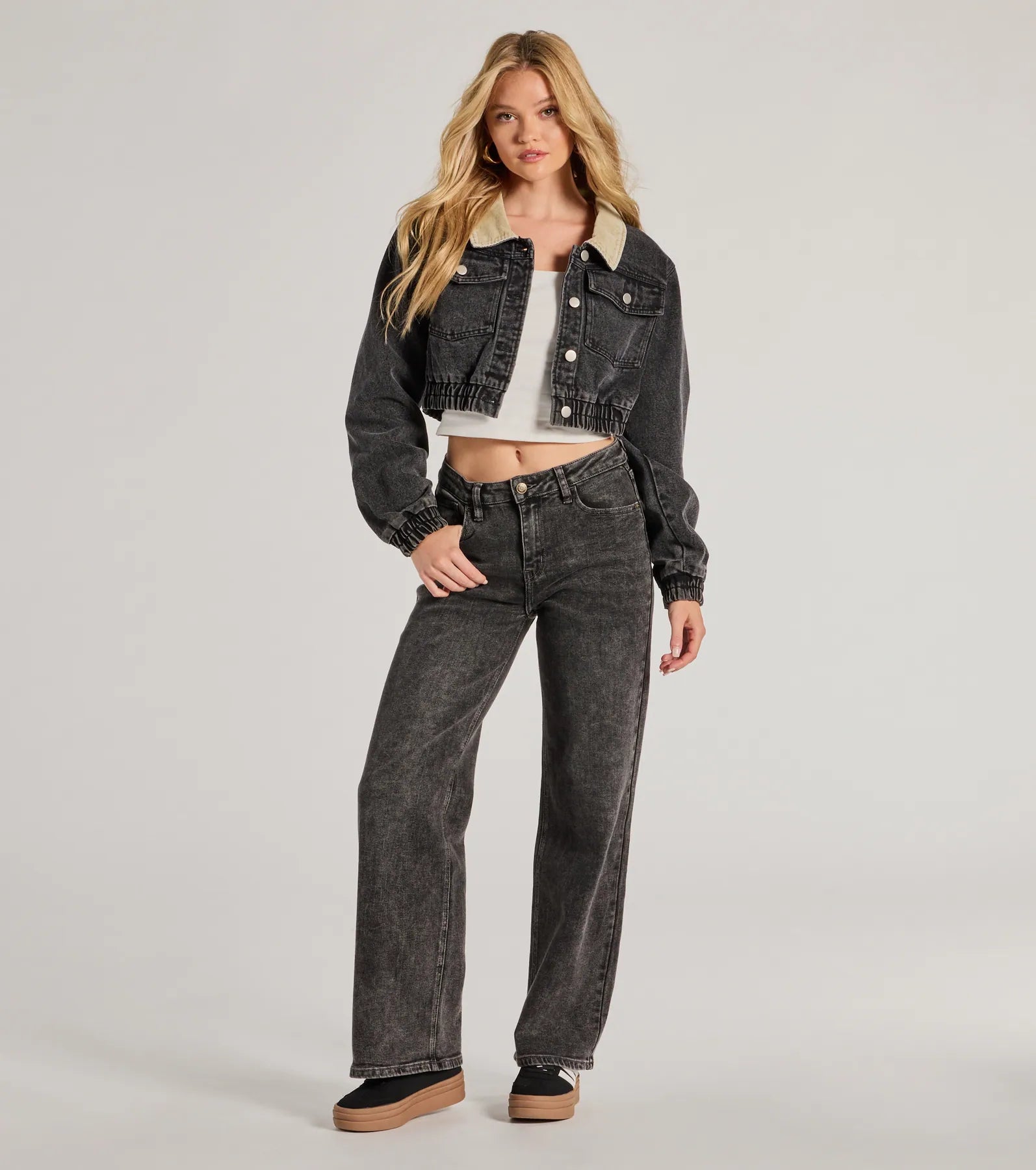 Windsor Back To Basics Cropped Long Sleeve Top - view 7