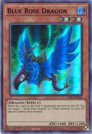 Yu-Gi-Oh! Blue Rose Dragon (Blue) - LDS2-EN104 - Ultra Rare - 1st Edition