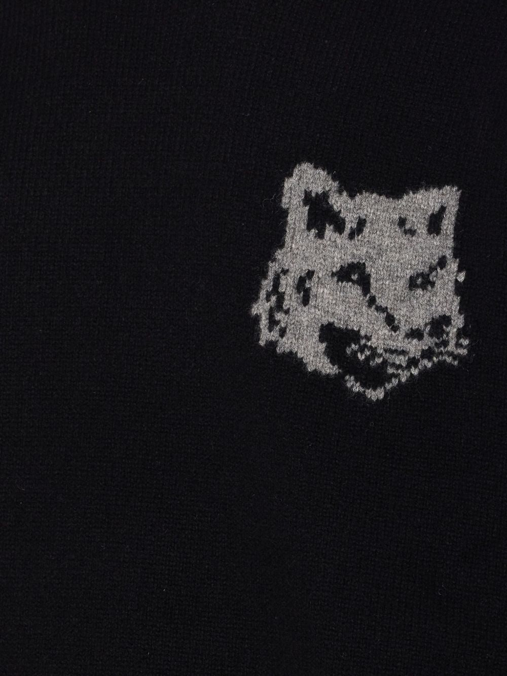 Maison Kitsuné Sweater with fox embroidery – Merino 100% - view 2