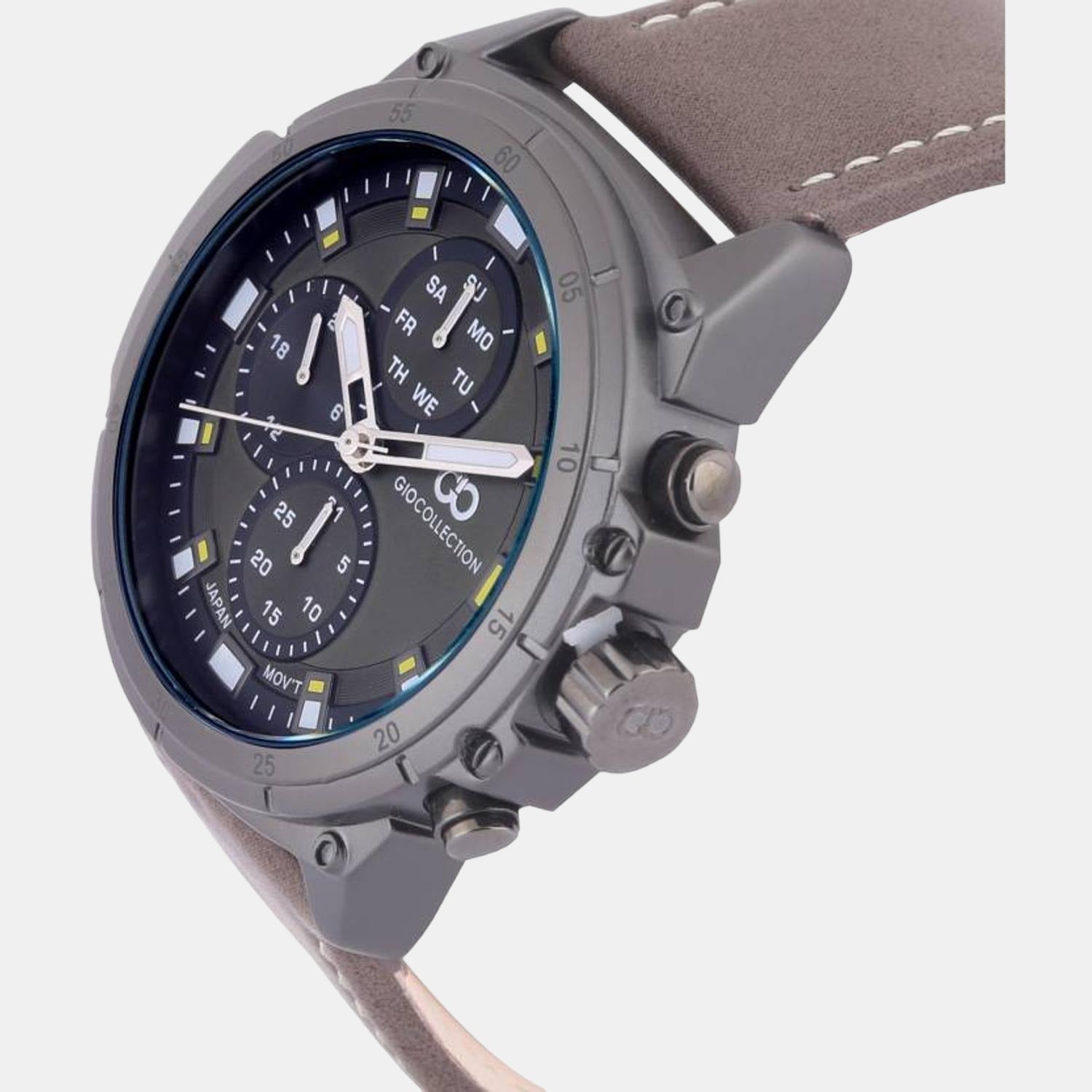 Casio G-Shock Men Quartz Grey Dial Chronograph Leather Watch G1043 - view 2