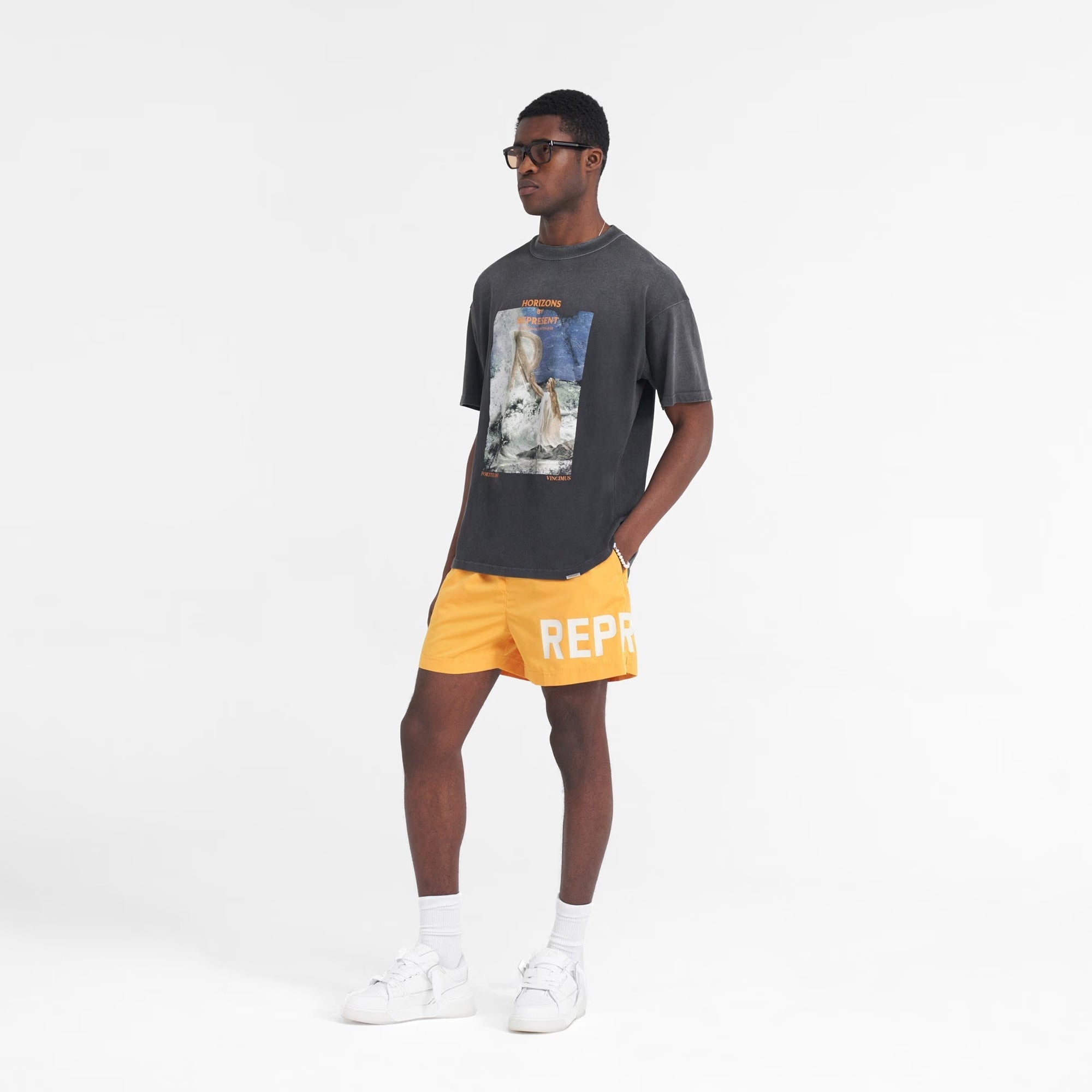 Represent | Higher Truth T-shirt { Aged Black - view 4