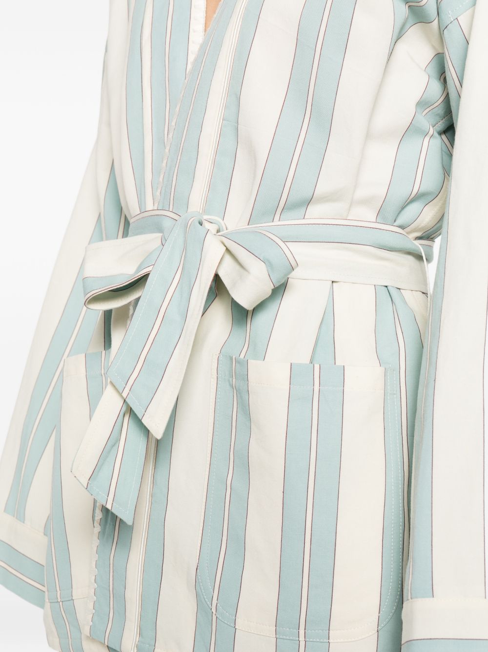 Forte Forte Striped kimono jacket – 78% Cotton 22% Linem - view 4