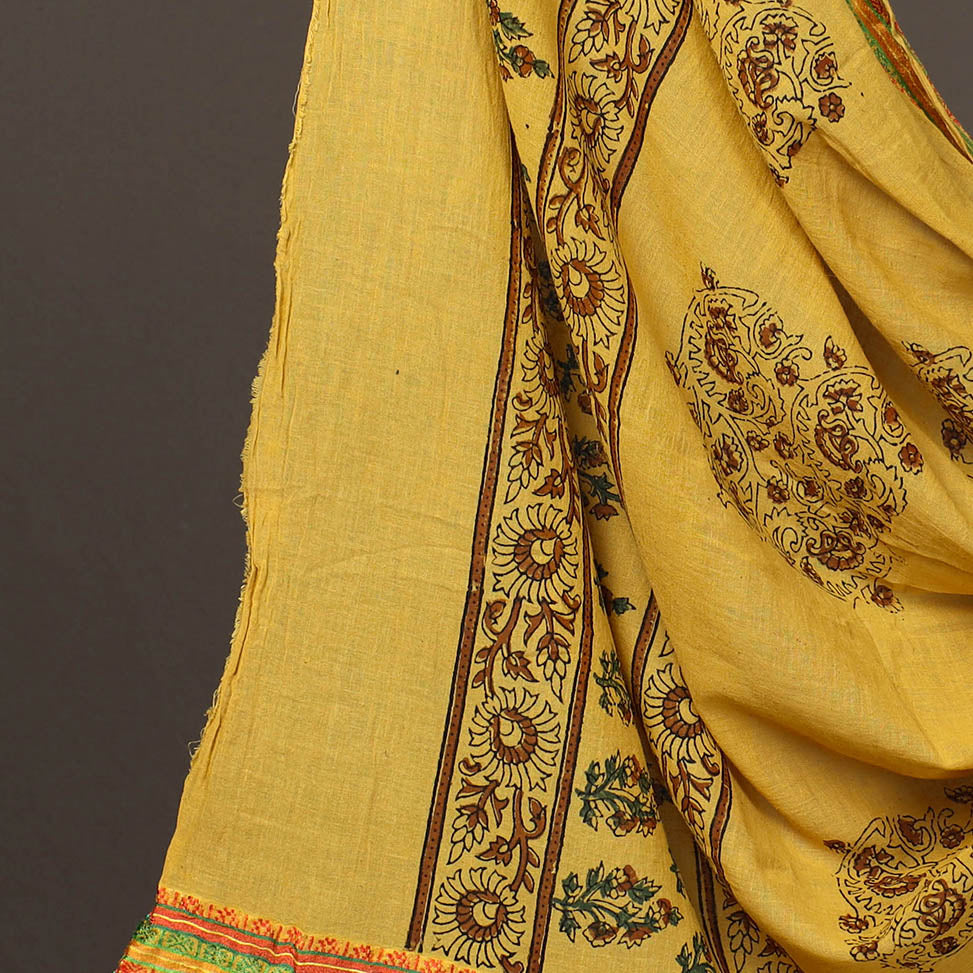KACHCHH JI CHHAAP 3pc Ajrakh Block Printed Cotton Suit Material Set 09 - view 4
