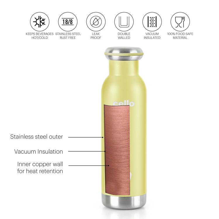 Cello Duro Sip Flask, Vacusteel Water Bottle - view 51