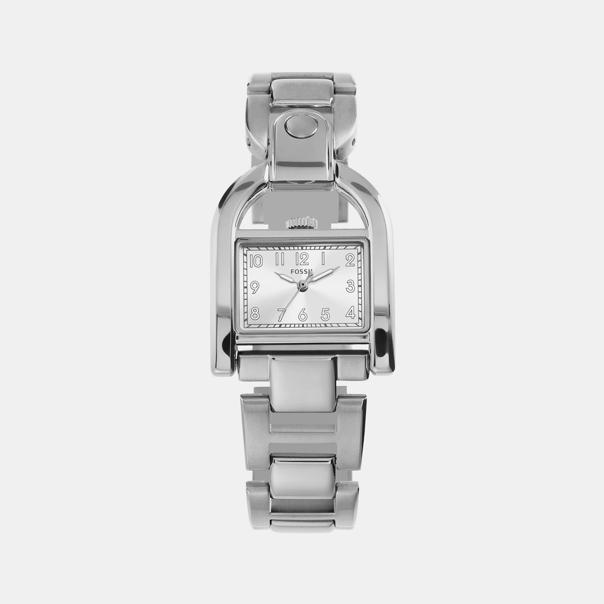 Fossil Harwell Women Quartz Silver Dial Analog Stainless Steel Watch ES5326