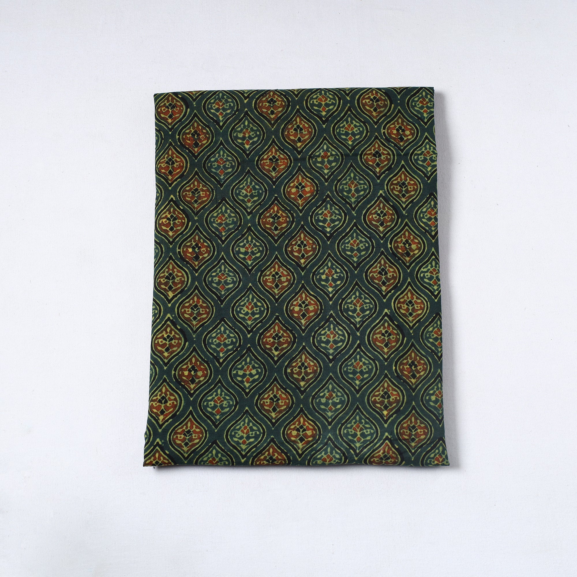 AJRAKH BY SUFIYAN ISMAIL KHATRI Ajrakh Block Printed Cotton Precut Fabric 07