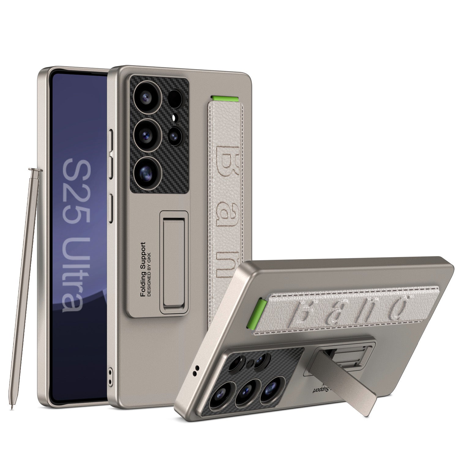 Million Cases Galaxy S25 Series Magnetic Hinge Case with Pen Holder and Wrist Strap - view 2