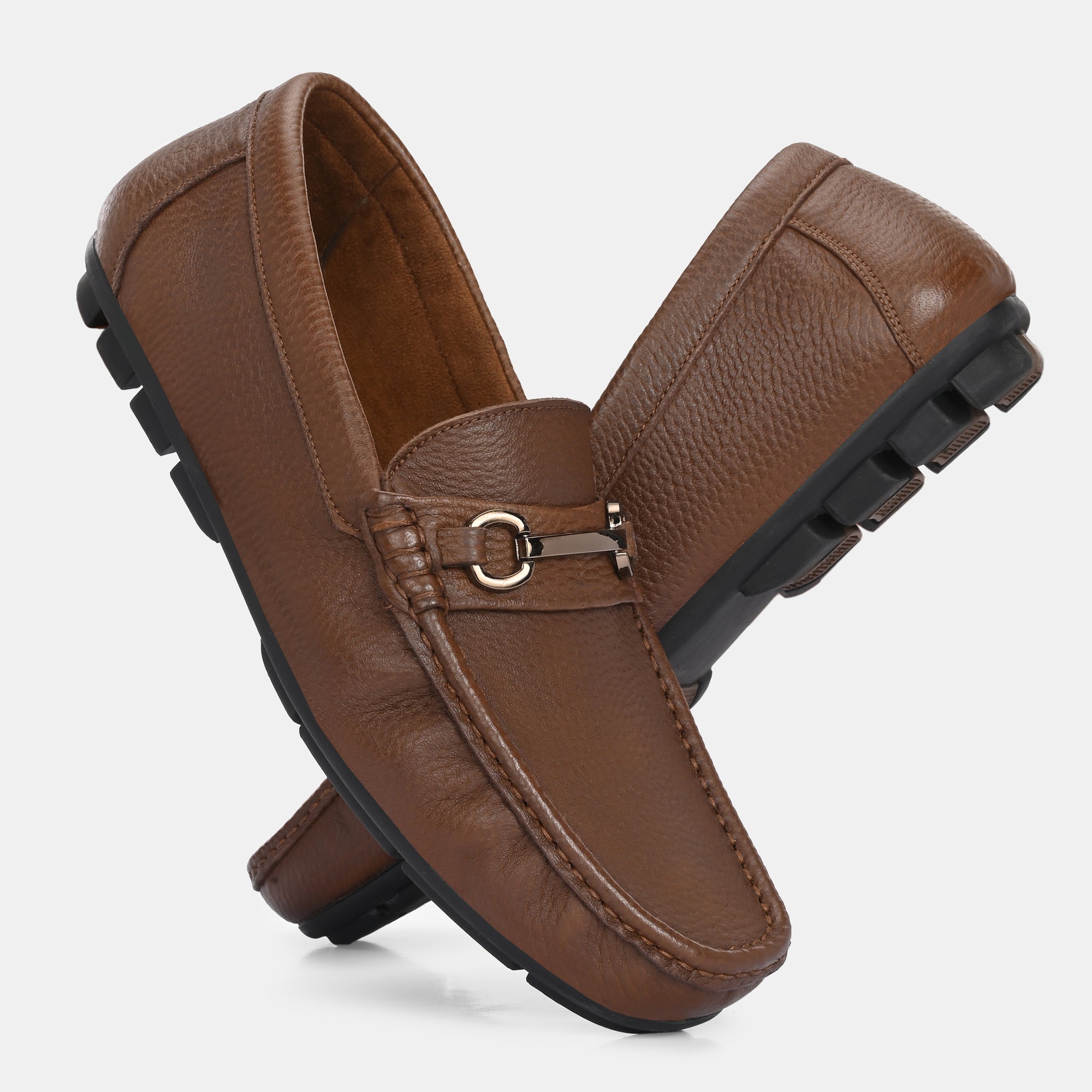 Pashmina Leather Loafers by Lafattio – Tan