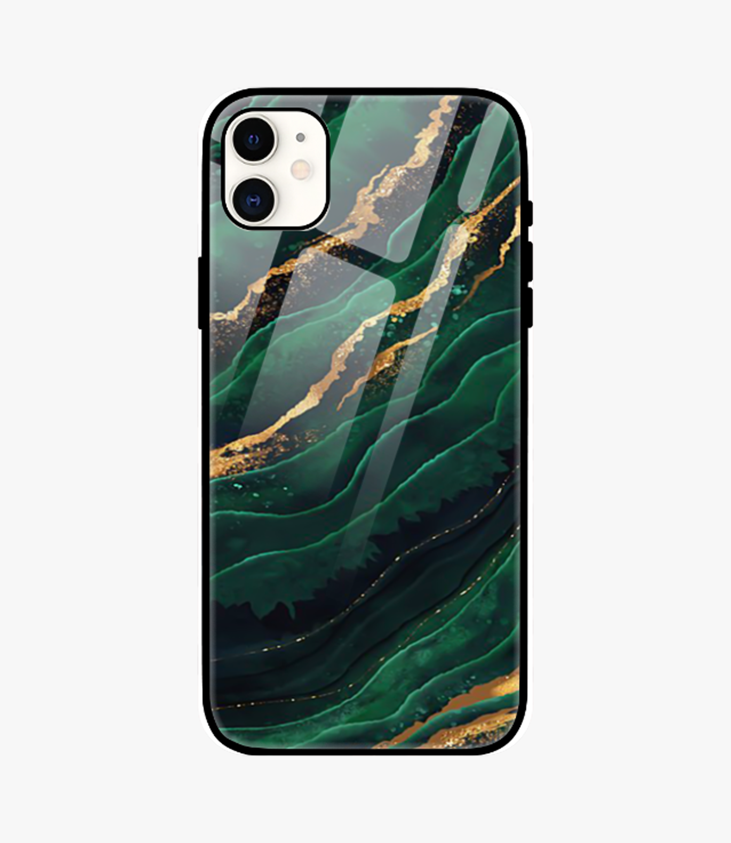 The Case Company Green Emerald Marble Glass Case for iPhone 11