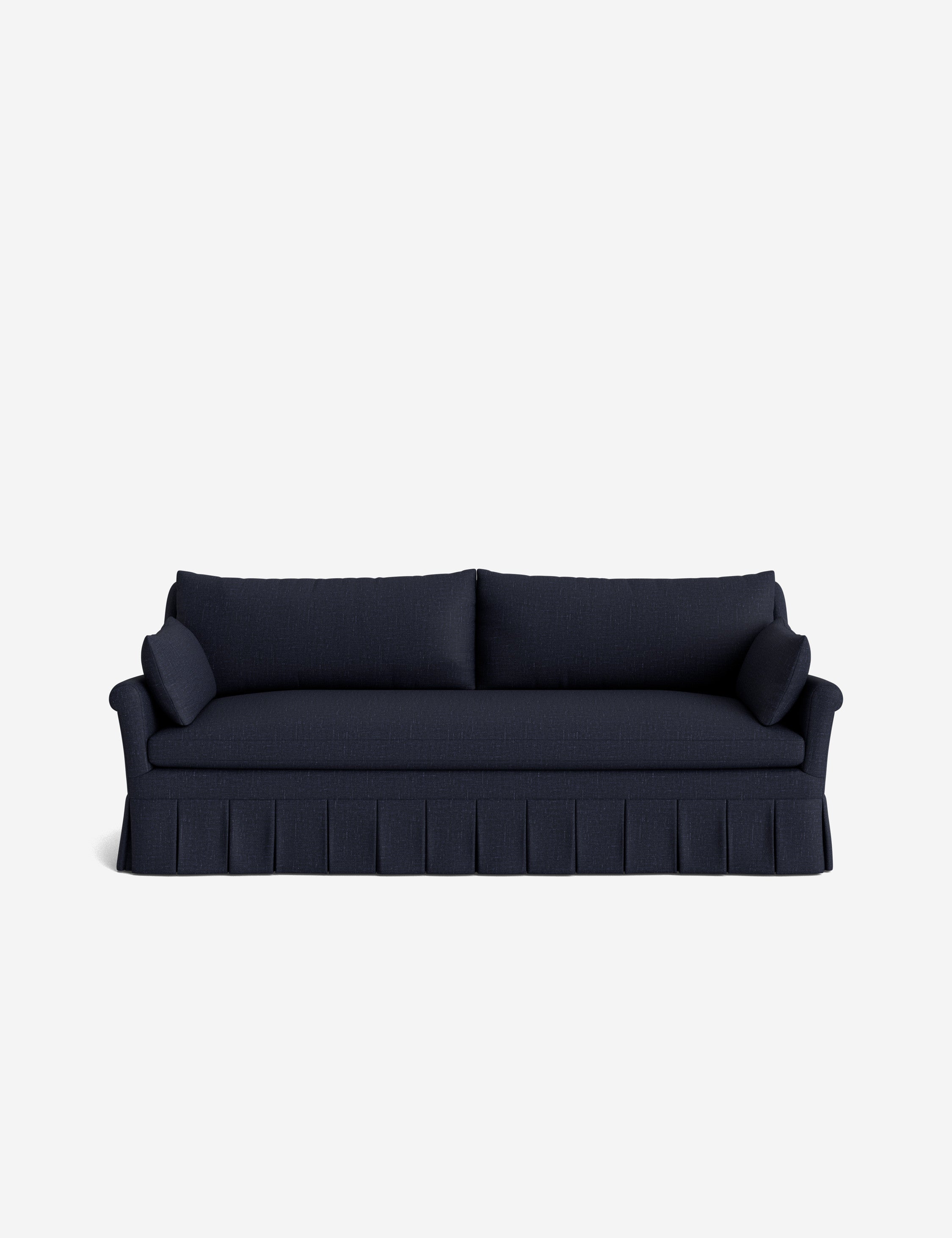 Lulu and Georgia Portola Rolled Arm Pleated Sofa - view 125