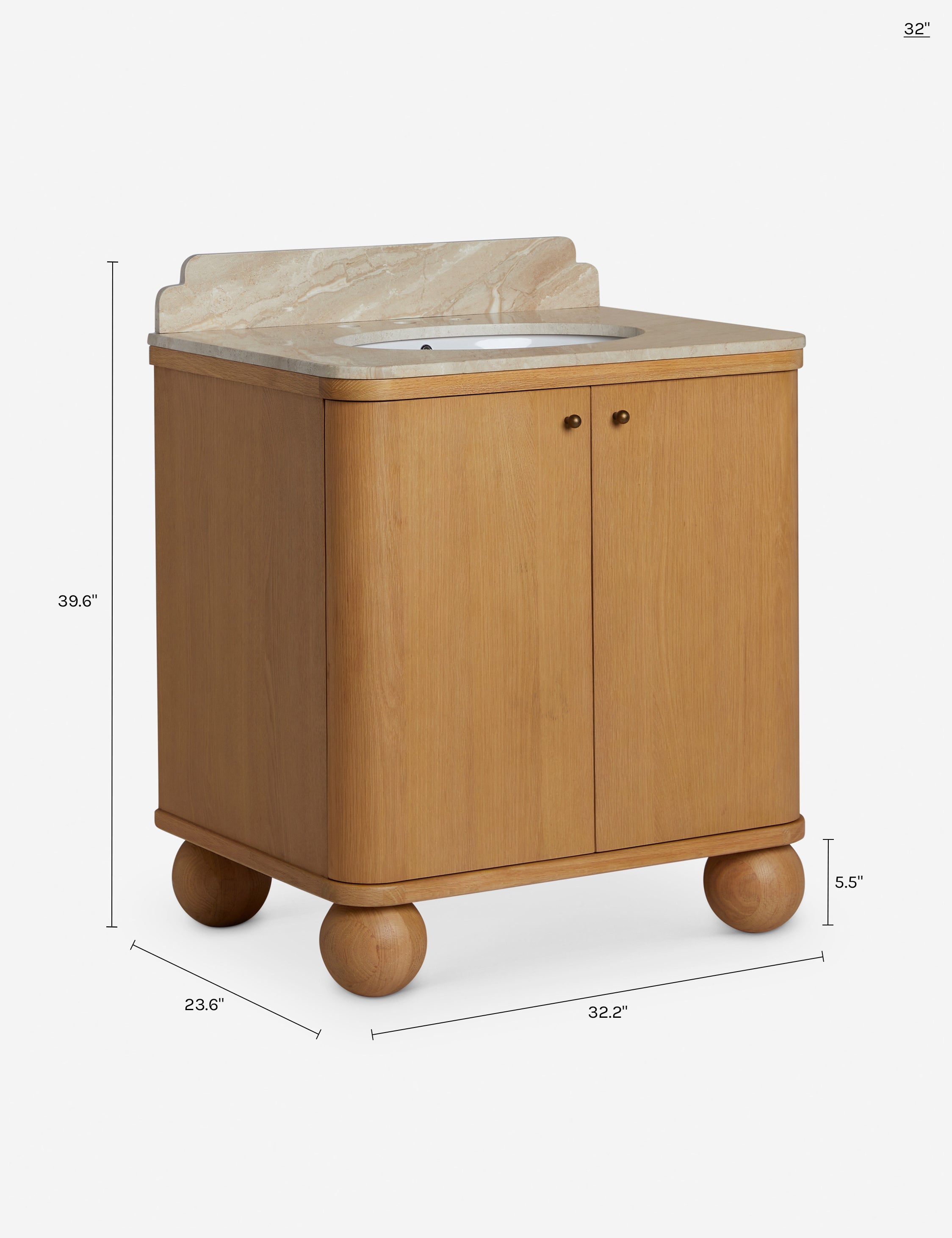 Lulu and Georgia Hartnoll Bath Vanity – Natural - view 35