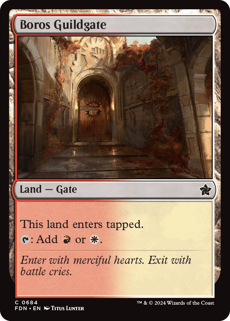 Boros guildgate 684 – Magic Boros Guildgate [684] [Foundations] [Non-Foil]