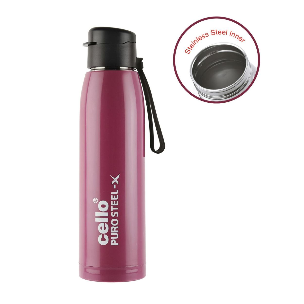 Cello Puro Steel-X Cooper 900 Water Bottle, 740ml - view 19
