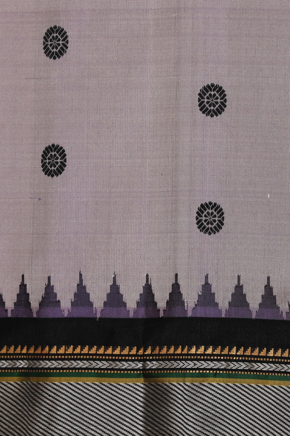 Kalanjali Gadwal Silk Lavender Purple Saree – Women's - view 2