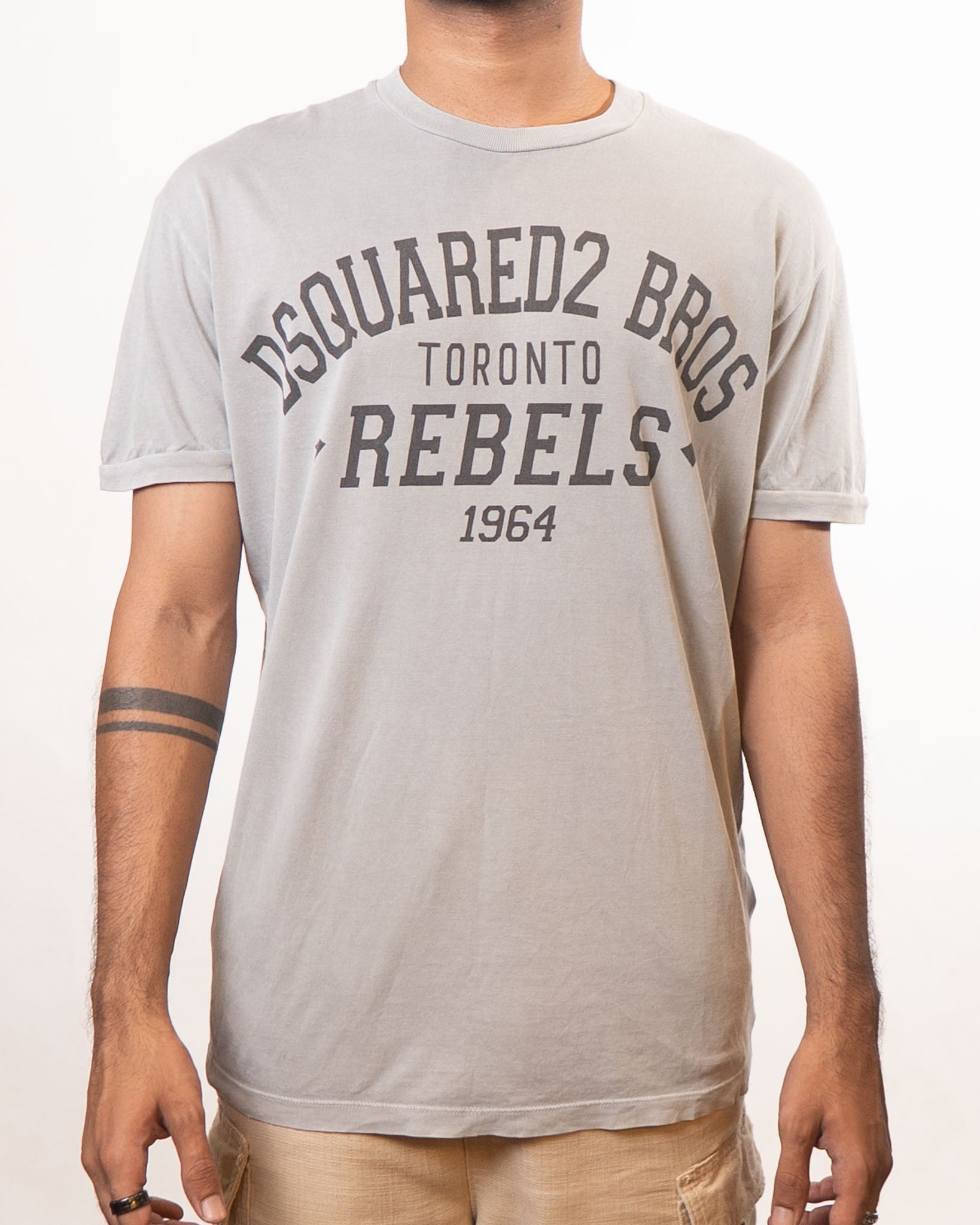 DSQUARED 2 Dsquared2 Grey Logo T-Shirt