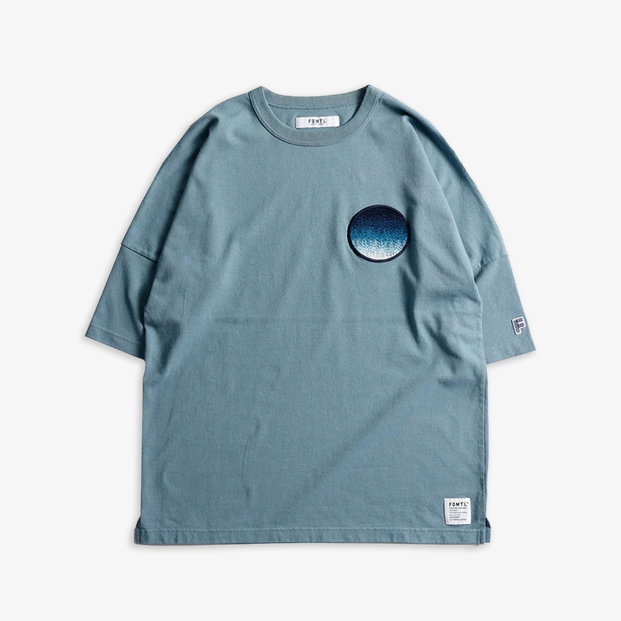 Fdmtl | Circle Patch Wide Tee { Blue