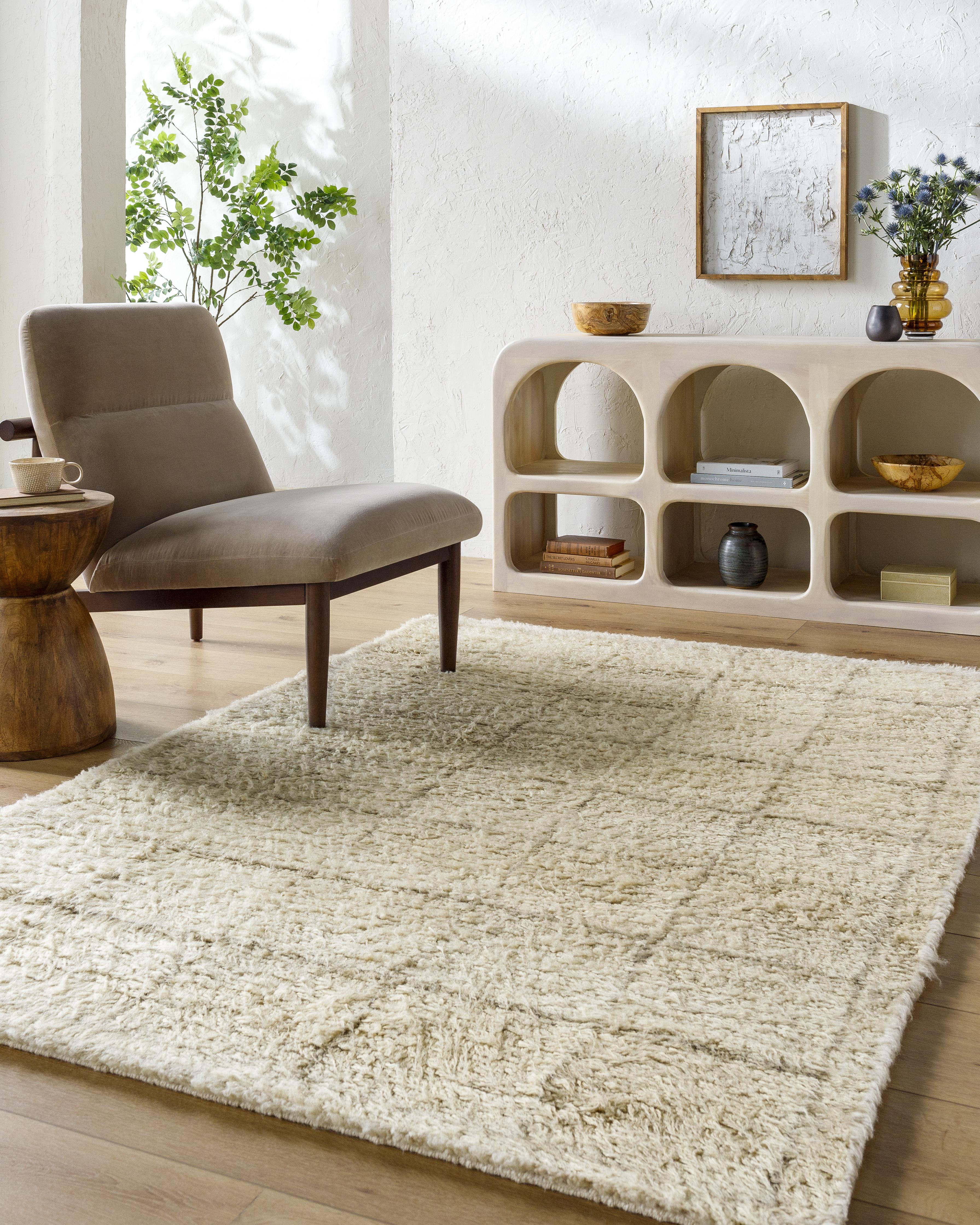 Lulu and Georgia Minka Moroccan Style Hand-Tufted Wool Rug - view 2