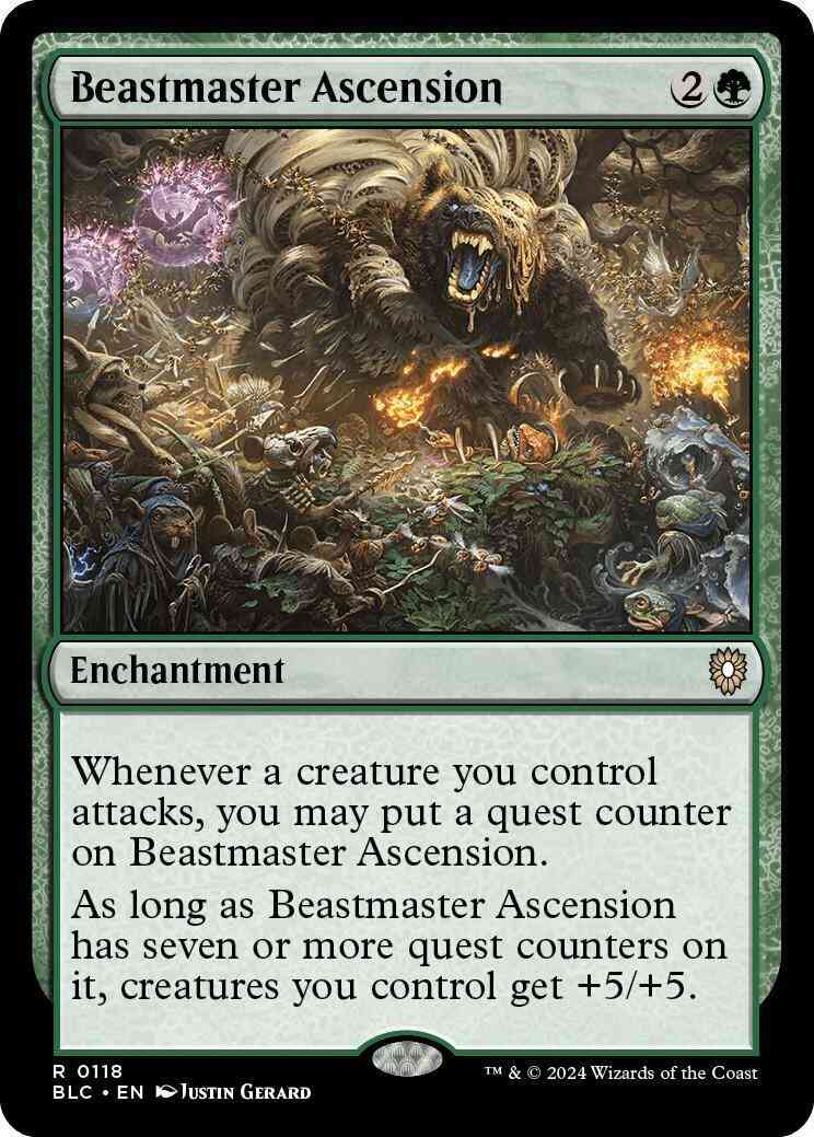 Beastmaster ascension 118 – Magic Beastmaster Ascension [118] [Bloomburrow: Commander] [Non-Foil]