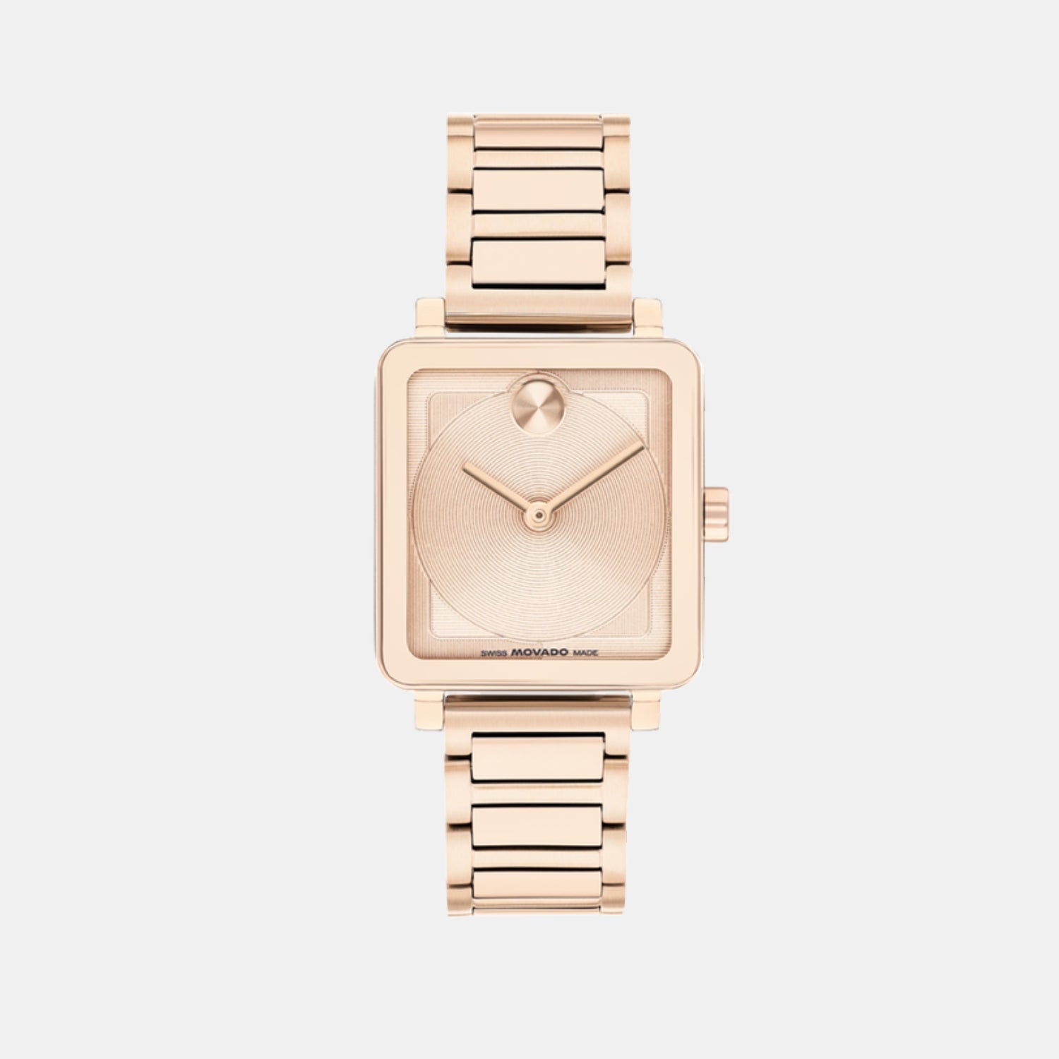 Movado Bold Women Quartz Rose Gold Dial Analog Stainless Steel Watch 3601163