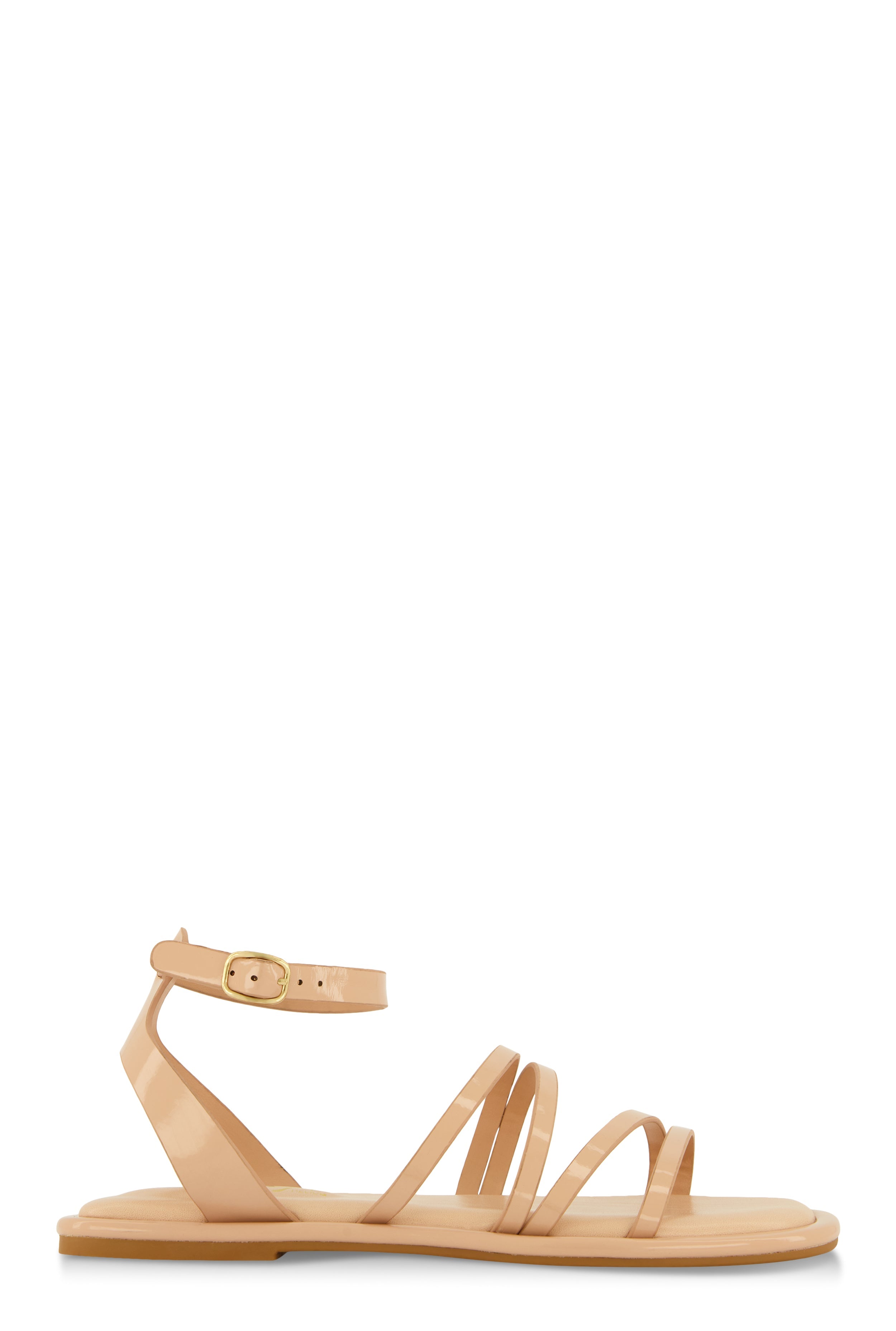 Rainbow Shops Asymmetrical Strappy Flat Sandals - view 2