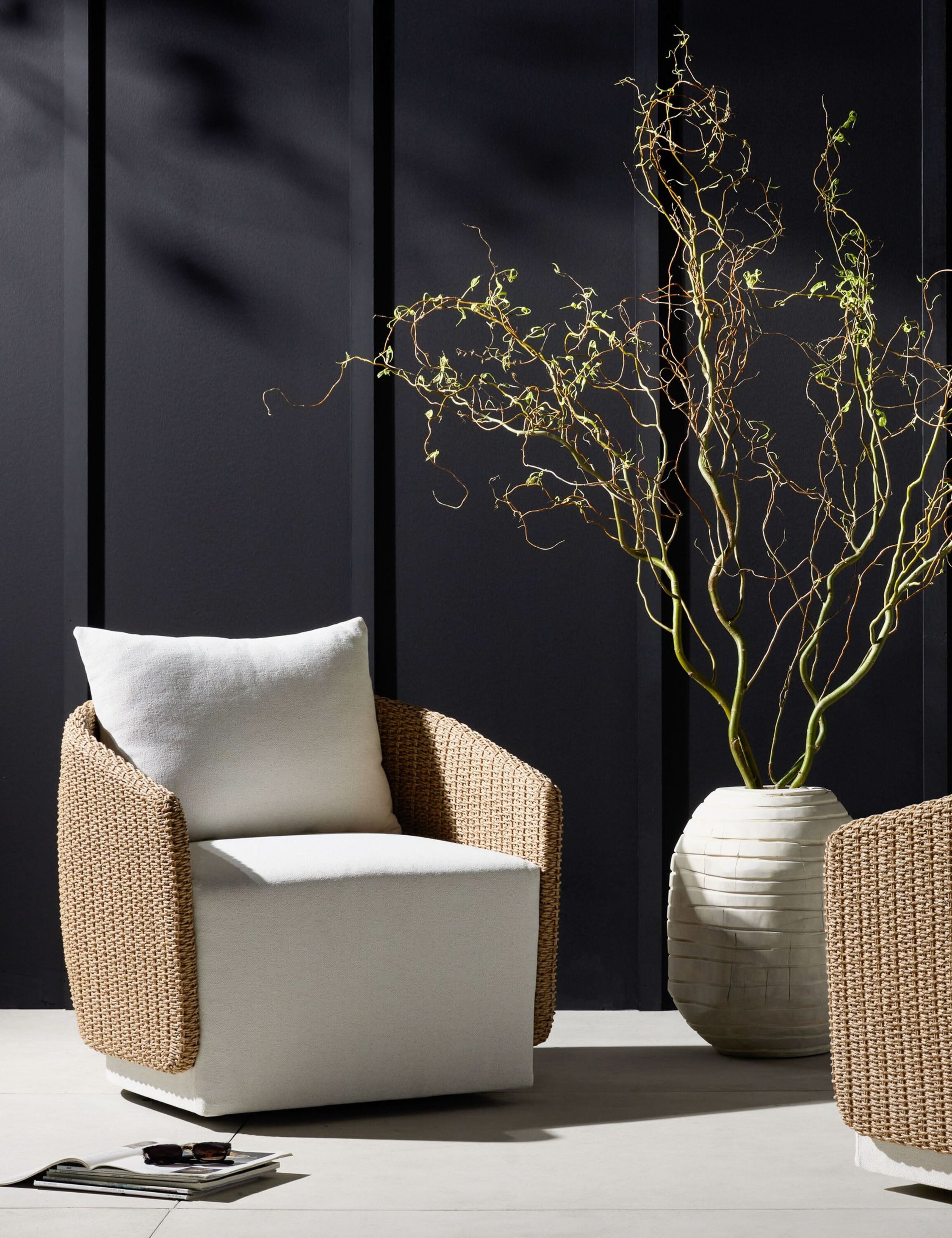 Lulu and Georgia Tennille Indoor / Outdoor Swivel Chair - view 4