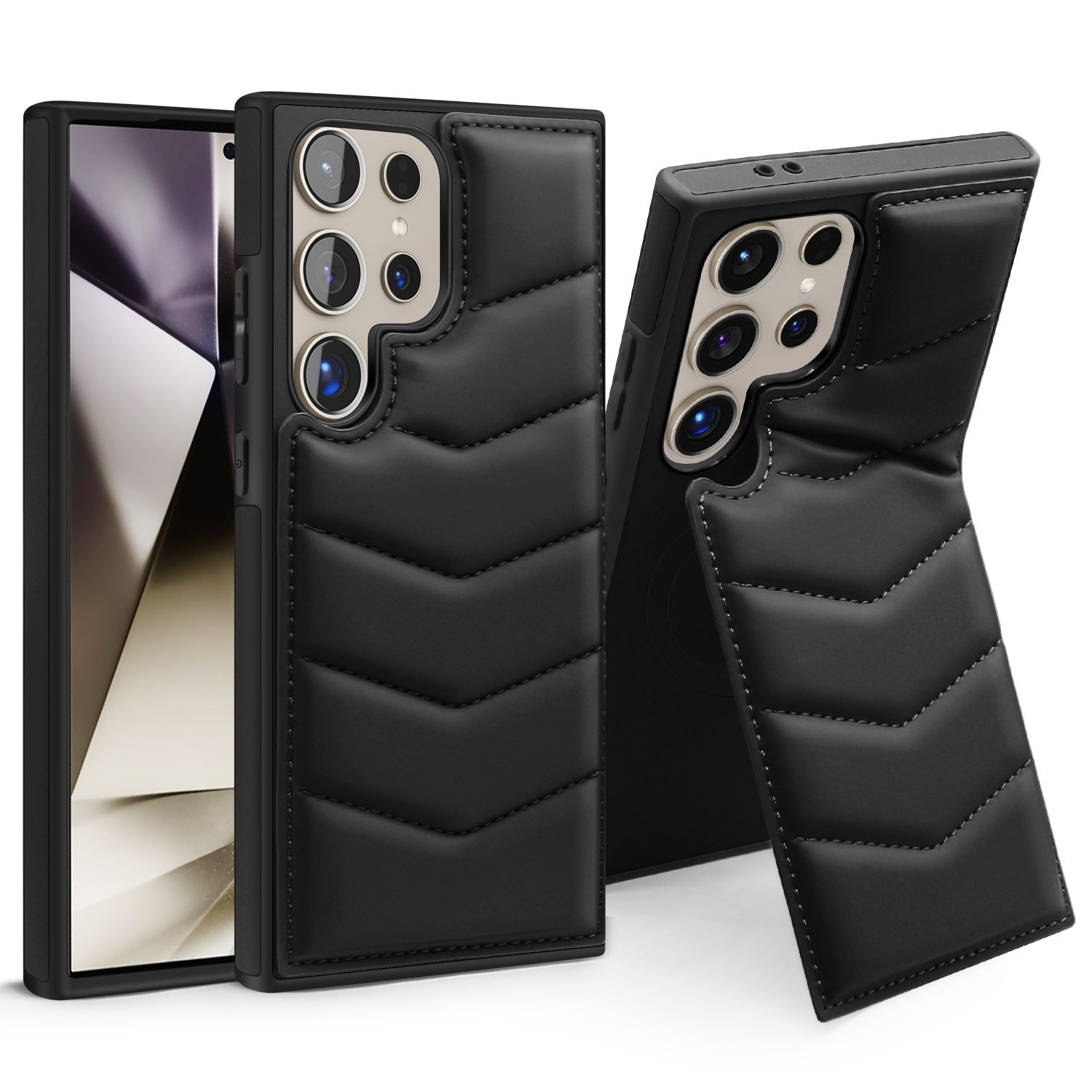 Million Cases Premium Leather Kickstand Case - Samsung