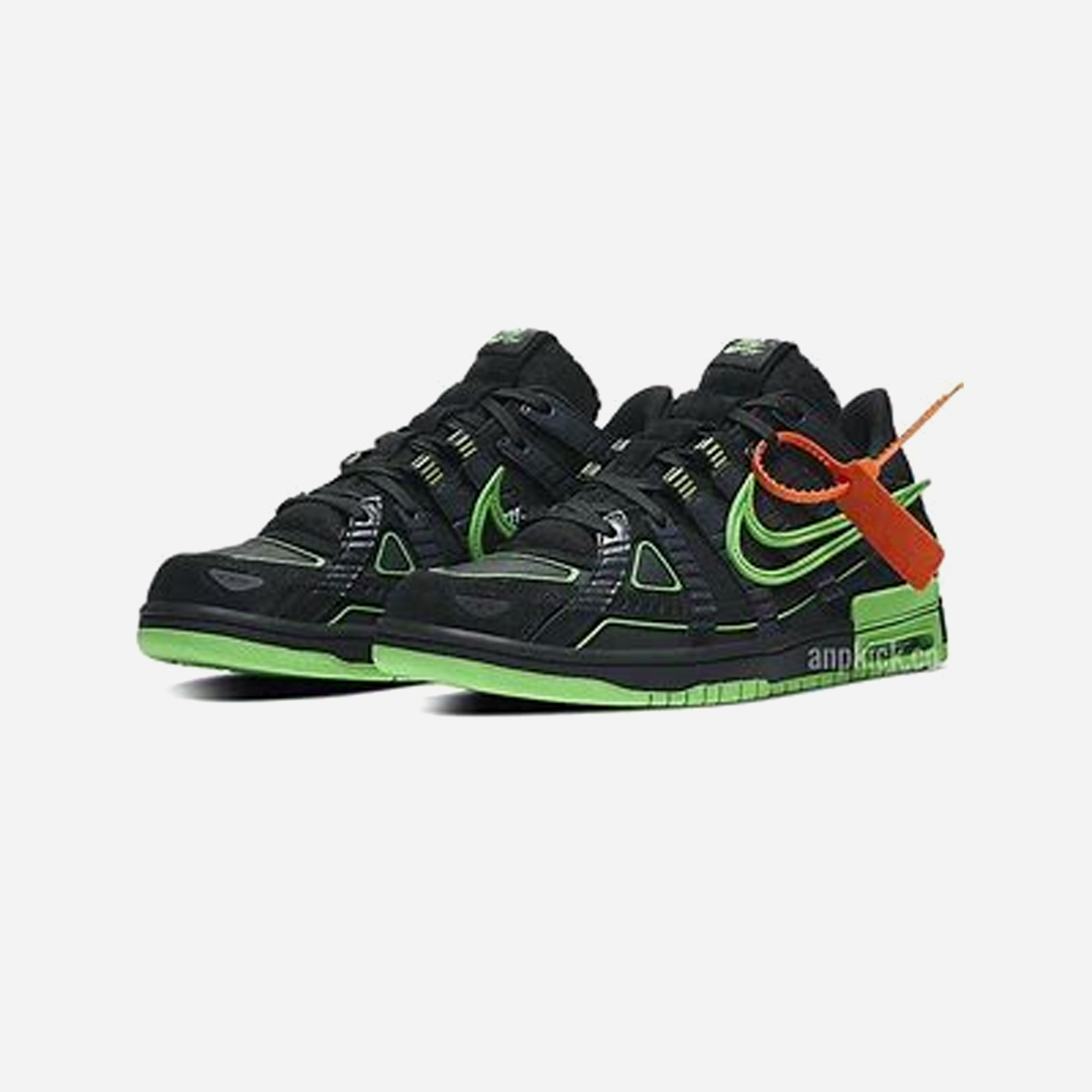 Nike Air Rubber Dunk Off-white Green Strike - view 2