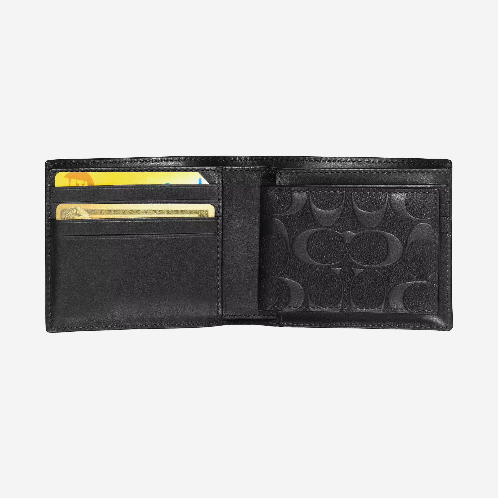 Coach 3 In 1 Wallet In Signature Leather Smooth leather/Black - view 2
