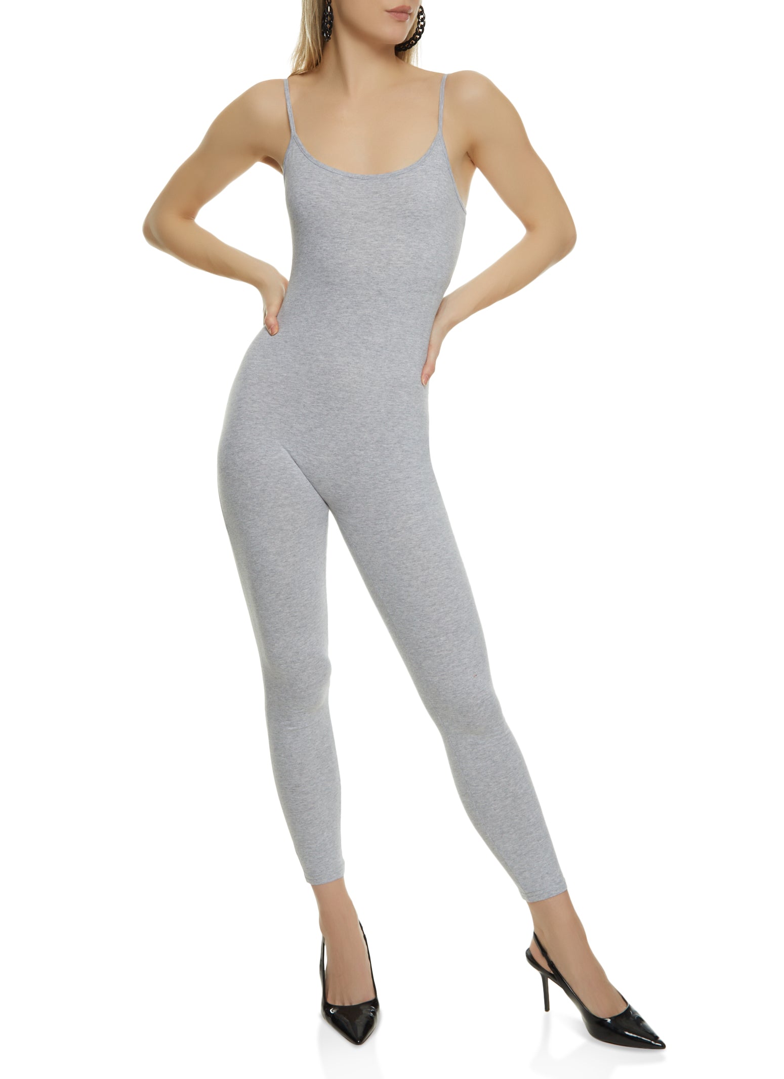 Rainbow Shops Sleeveless Scoop Neck Catsuit – Women's