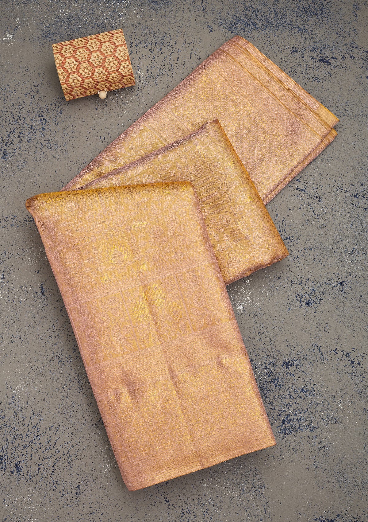 Koskii Beige Zariwork Pure Silk Saree – Women's