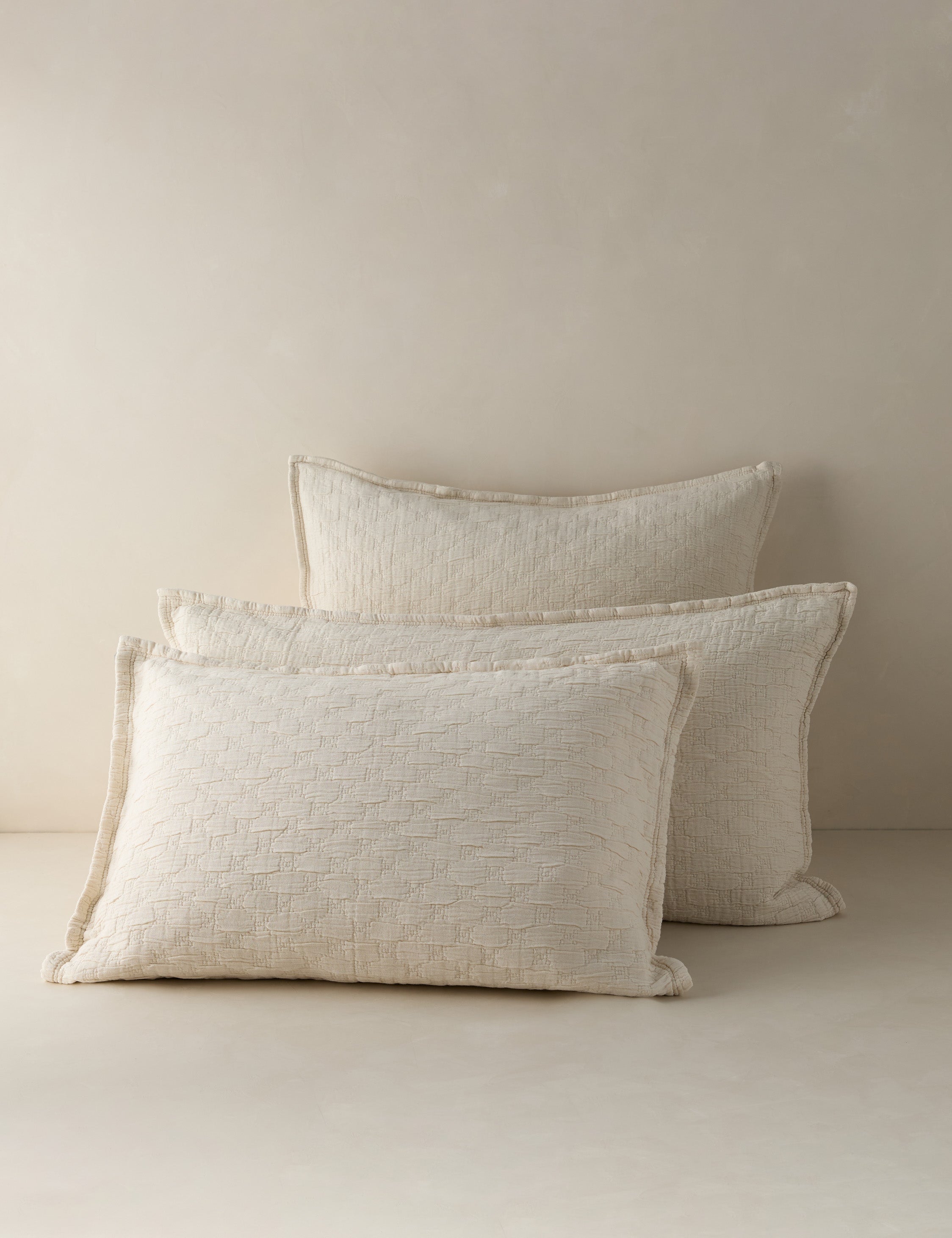 Lulu and Georgia Ojai Cotton Matelassé Sham by Pom Pom at Home - view 13