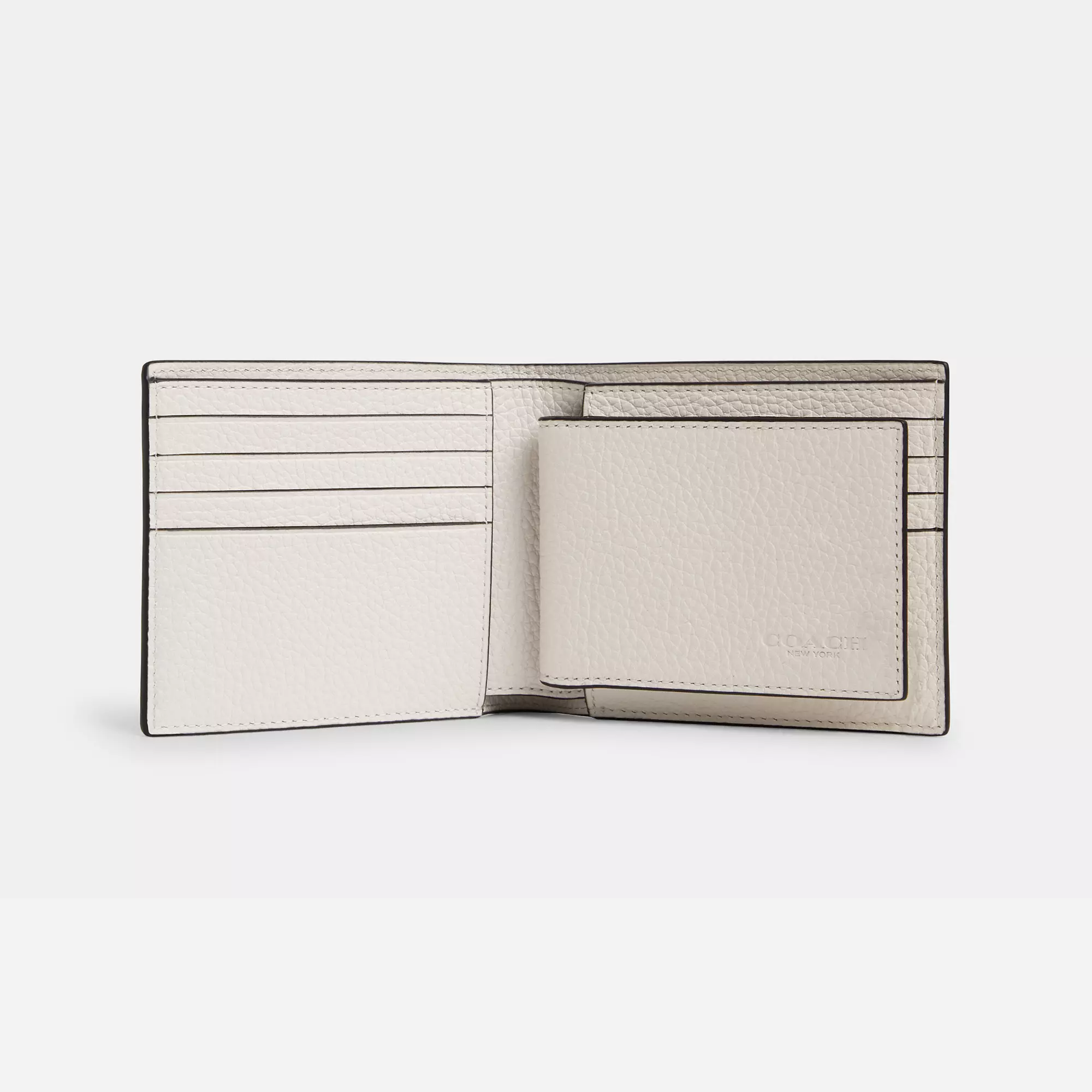 Coach 3 In 1 Wallet pebbled leather/Gunmetal/Chalk - view 2