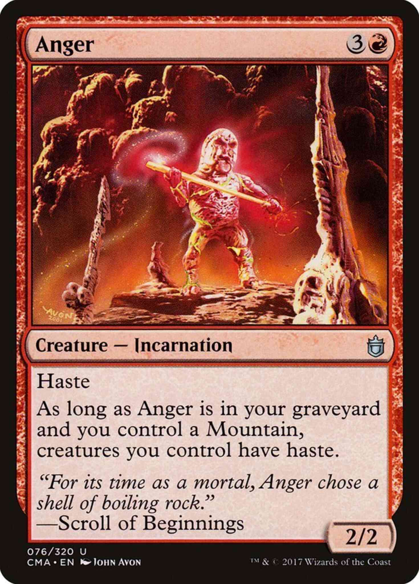 Anger 76 commander – Magic Anger [76] [Commander Anthology] [Non-Foil]