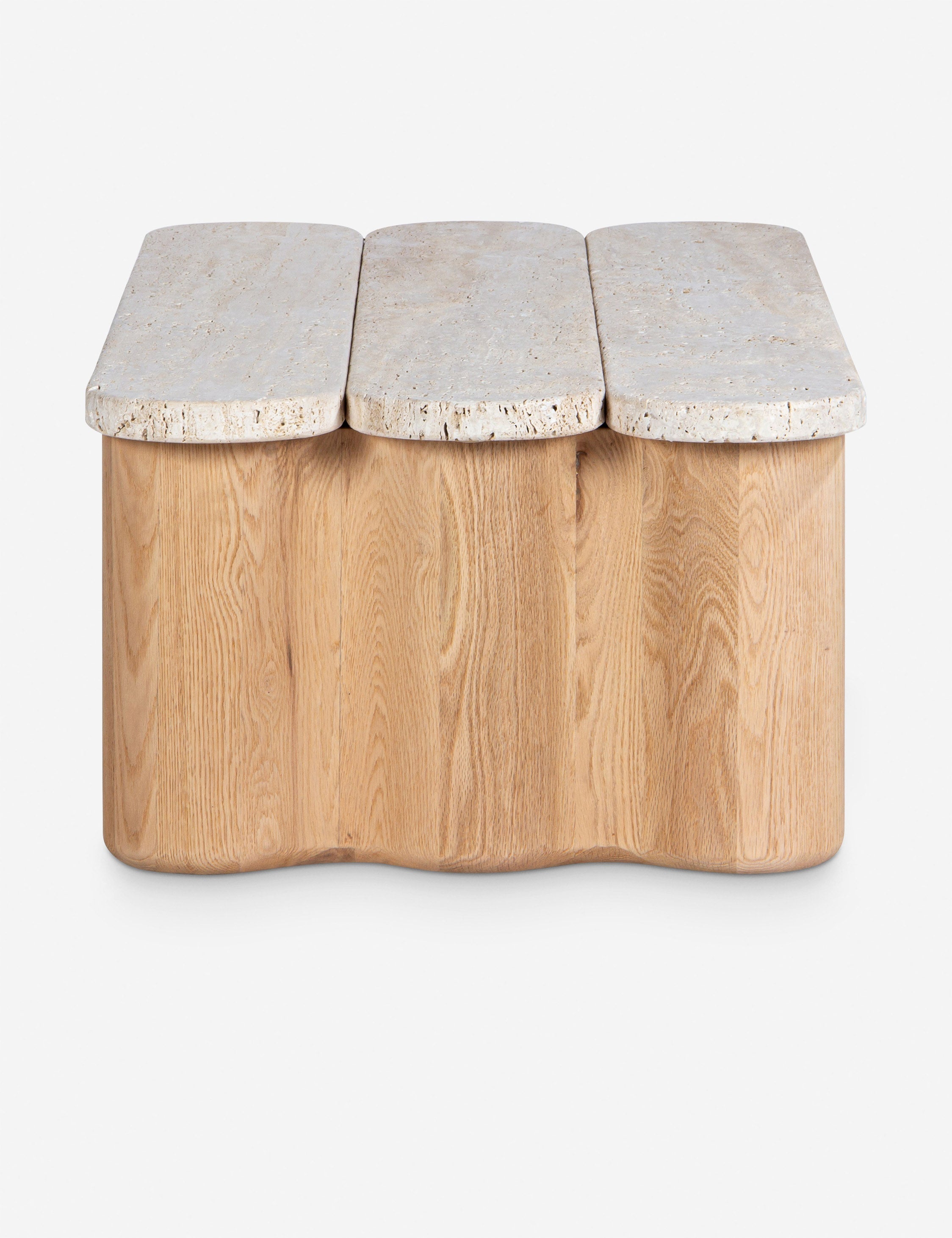 Lulu and Georgia Ombeline Coffee Table – Natural and Travertine - view 3