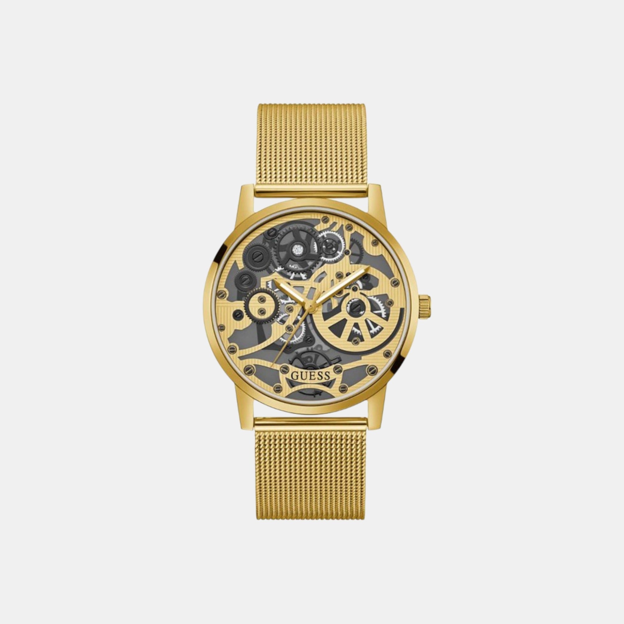 Guess Gadget Men Quartz Black Dial Analog Mesh Watch GW0538G2