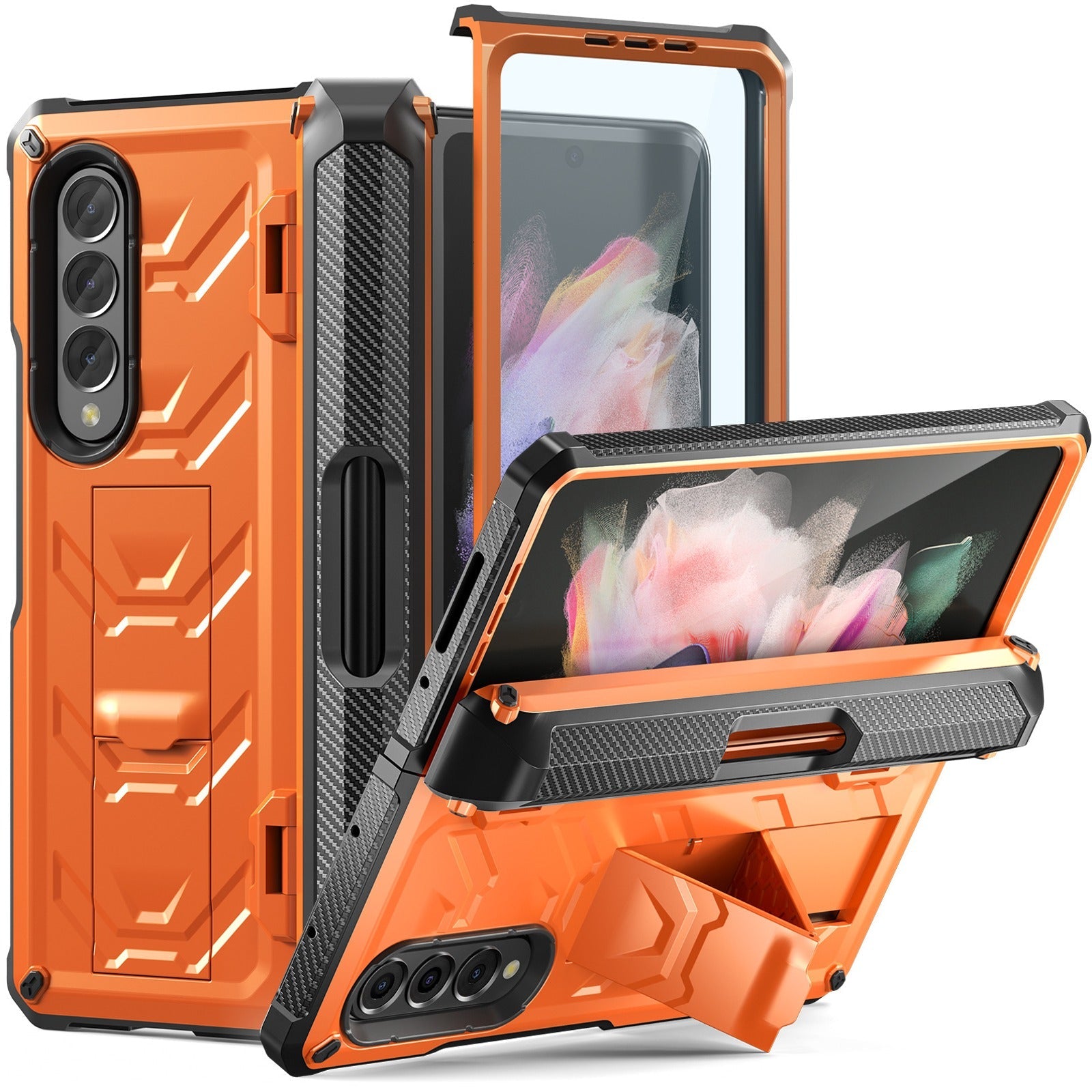 Million Cases Matrix Hinge Shield Kickstand Case With Pen Slot - Samsung - view 3
