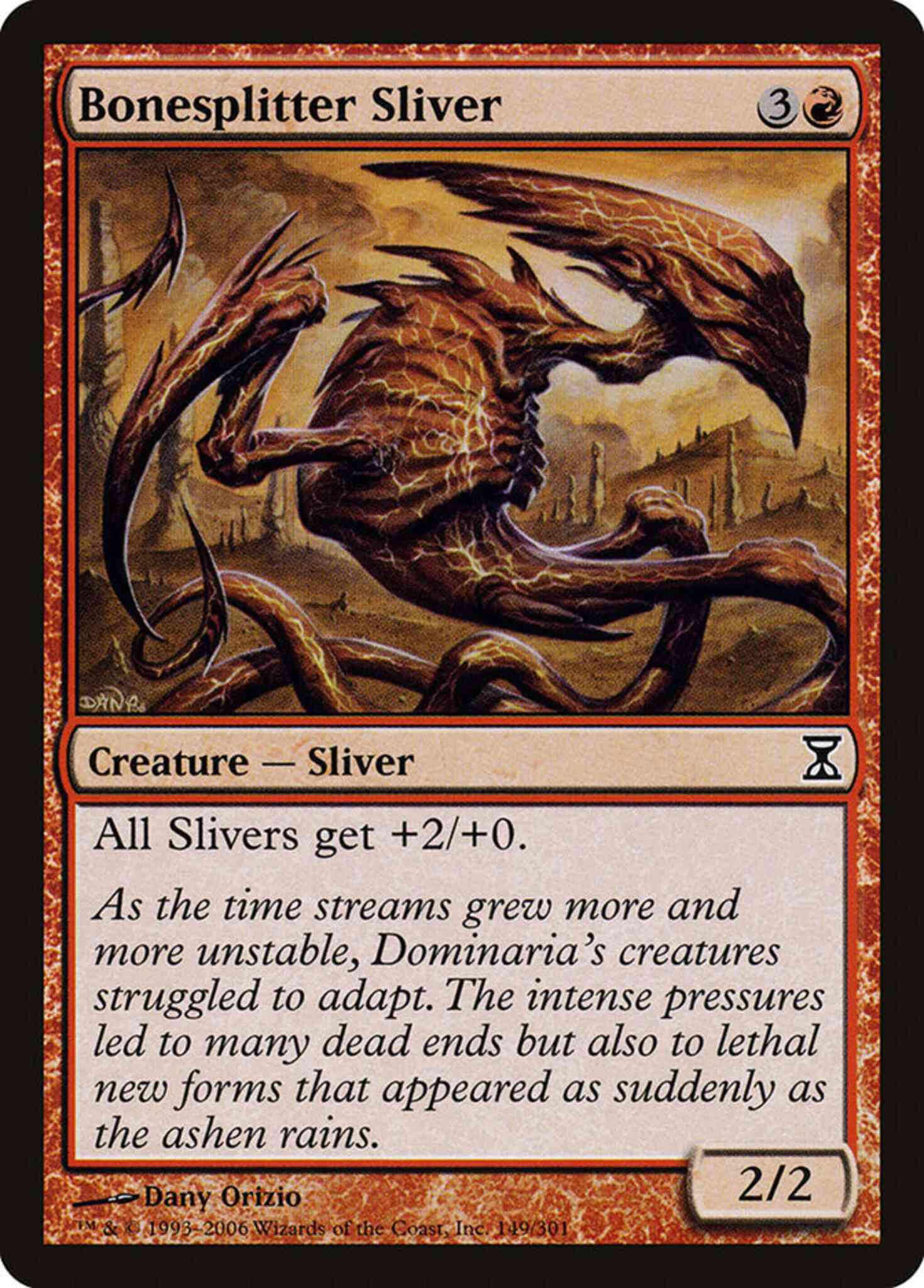 Bonesplitter sliver 149 – Magic Bonesplitter Sliver [149] [Time Spiral] [Non-Foil]