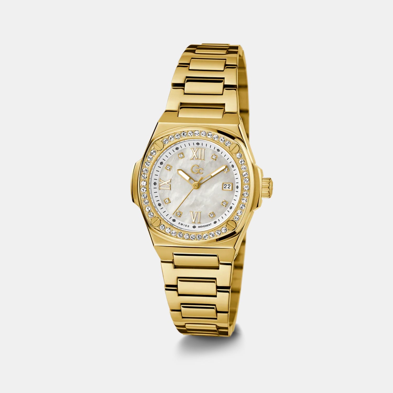 GC Coussin Shape Women Quartz White Dial Analog Stainless Steel Watch Z12005L1MF - view 2