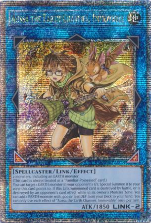 Yu-Gi-Oh! Aussa the Earth Charmer, Immovable - RA04-EN078 - Quarter Century Secret Rare - 1st Edition