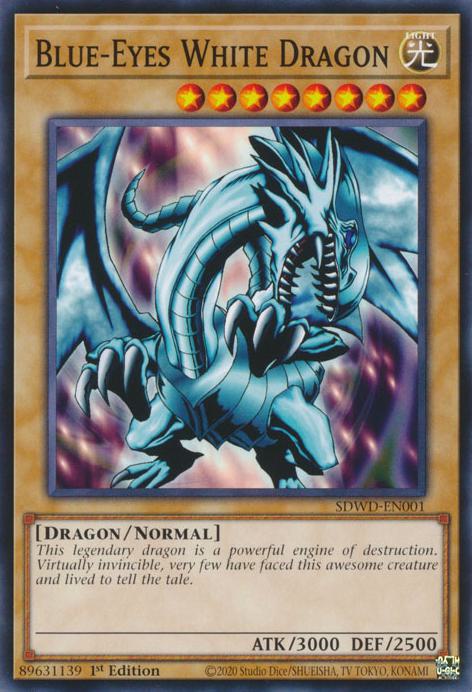 Yu-Gi-Oh! Blue-Eyes White Dragon - SDWD-EN001 - Common - 1st Edition