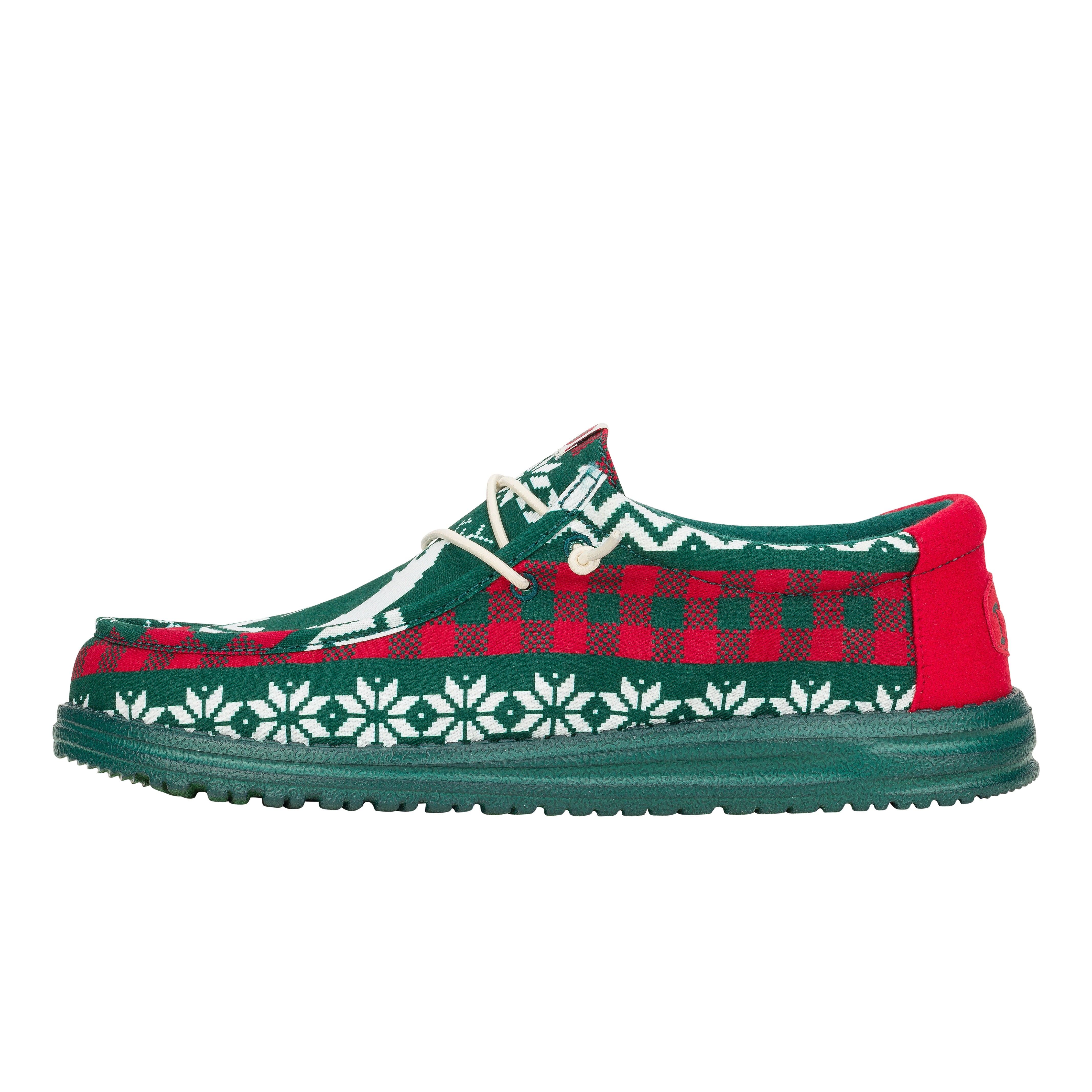 HEYDUDE shoes Wally Holiday Cheers - Holiday Green/Multi
