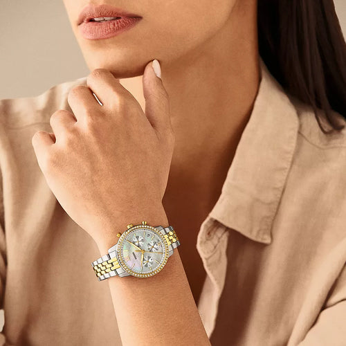Fossil Neutra White Mother-Of-Pearl Dial Women 36mm ES5216 - view 2