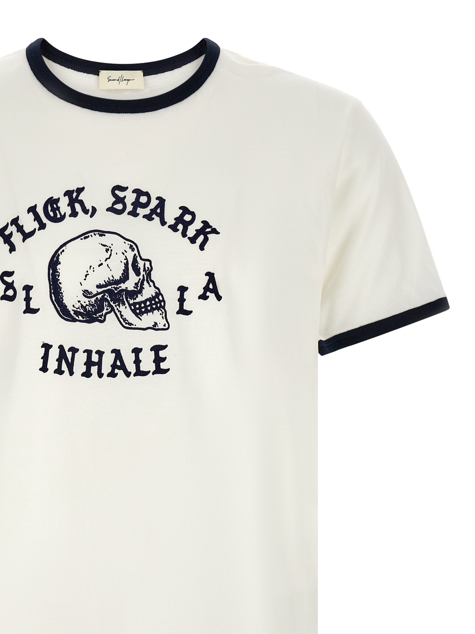 Second/Layer Flick, Spark, Inhale Ringer T-shirt - view 3